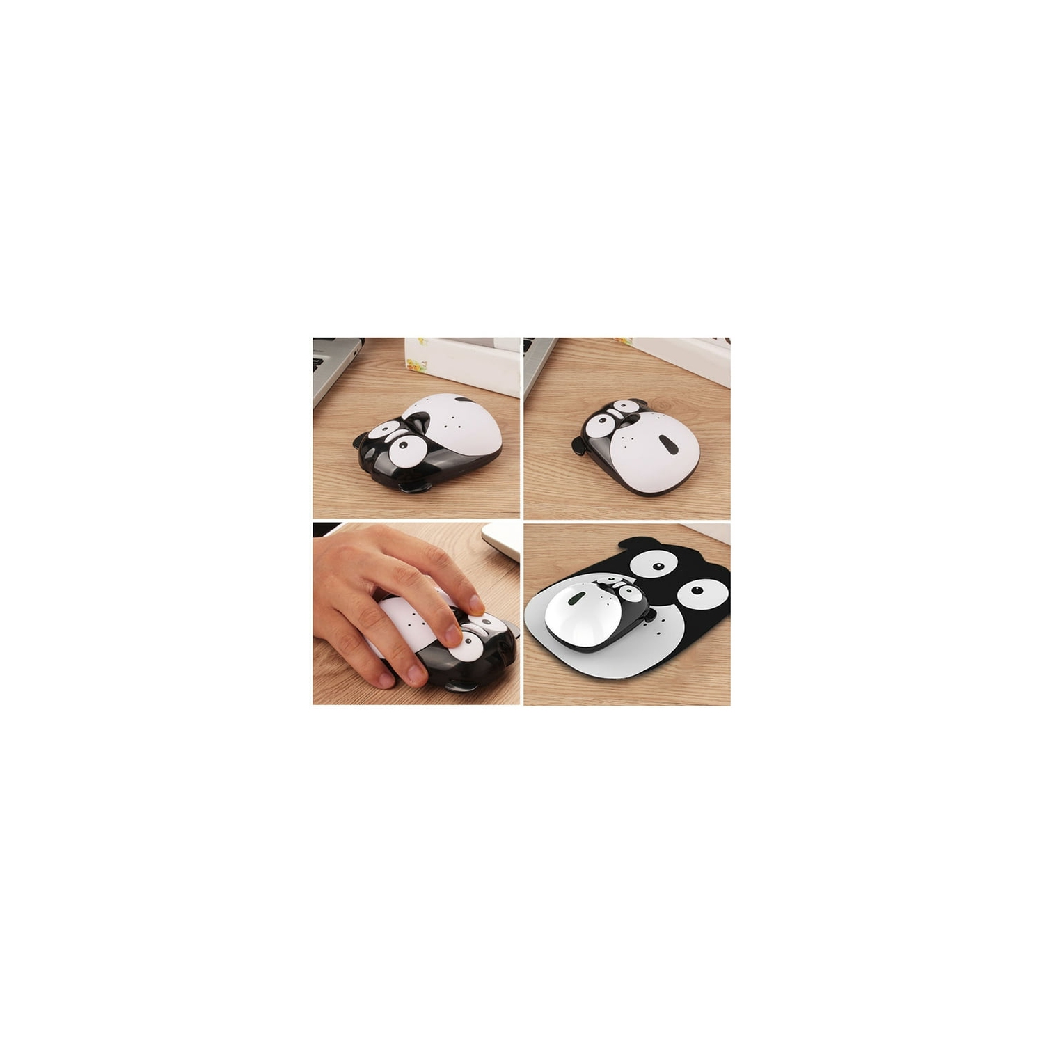 Cute Puppy Rechargeable Wireless Mouse - Silent Click, Ultra-Long Standby, 10m Range, 2.4G Connection, Universal for Desktop Computers and Laptops,