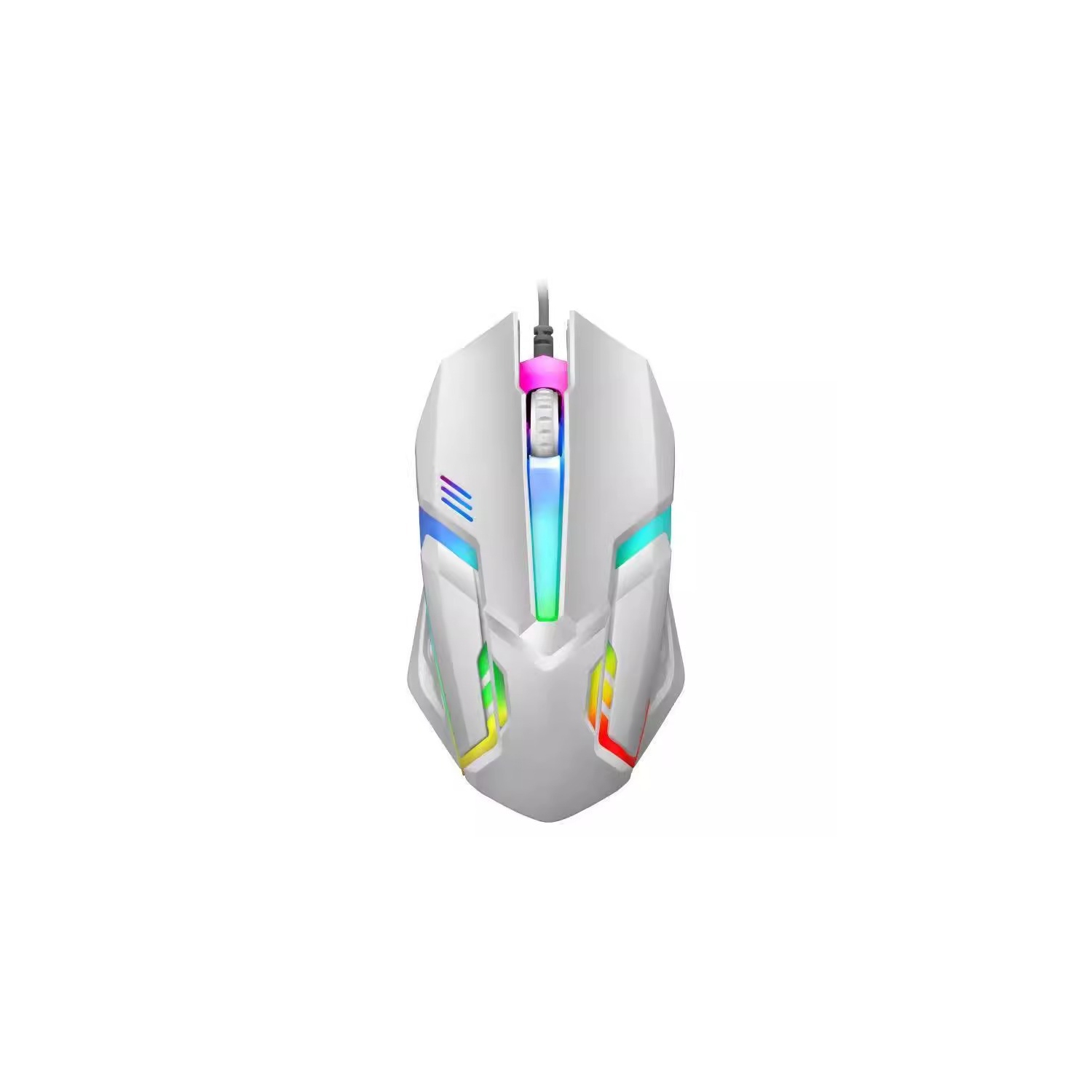 7-color RGB gaming mouse - adjustable DPI, ergonomic design, plug and play, suitable for PC/Mac/laptop