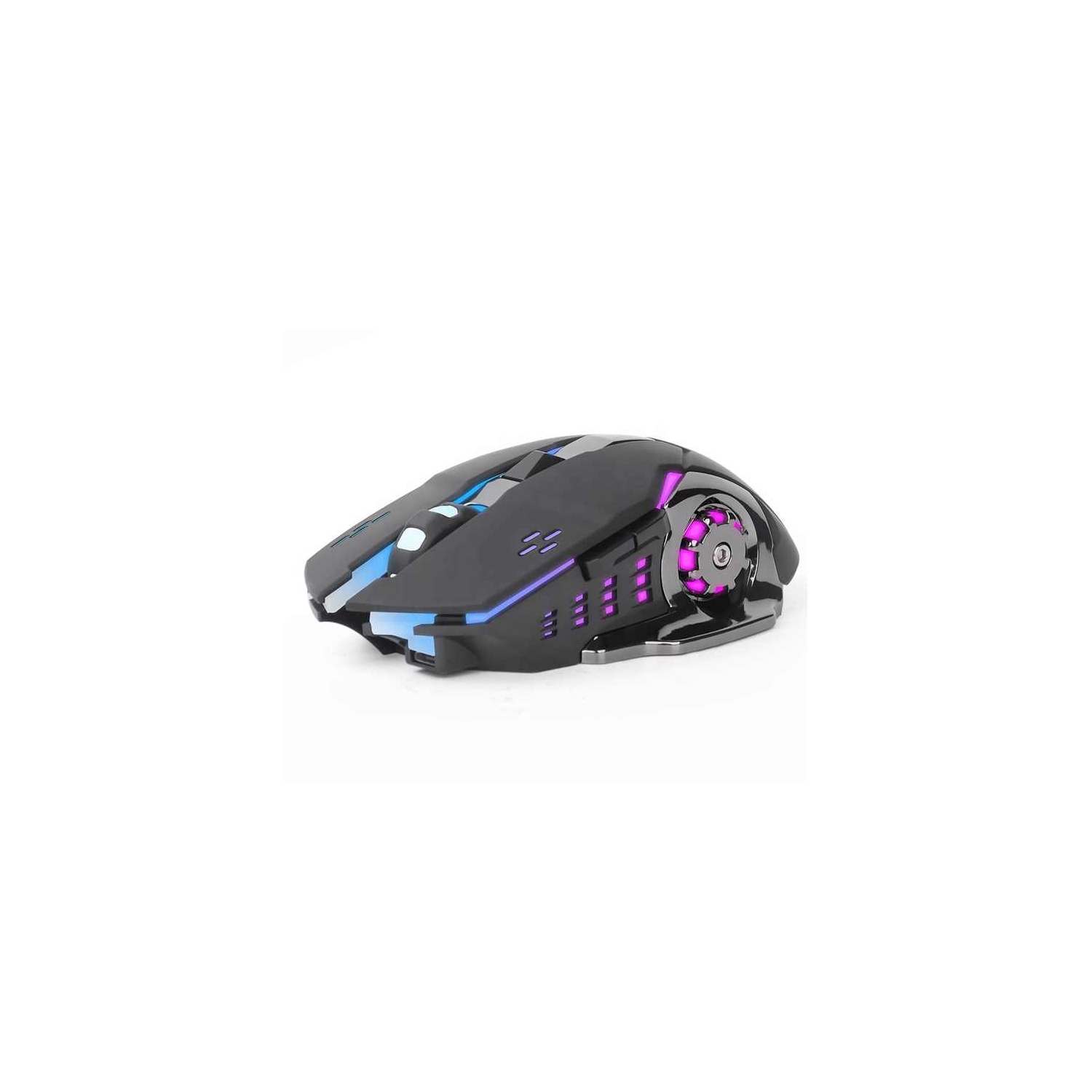 2.4GHz Wireless Mechanical Mouse Rechargeable Wireless Gaming Mouse 1600DPI Silent Computer Home Office E-sports Game（silver）