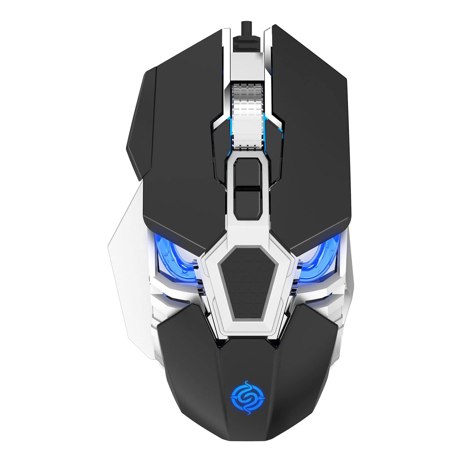 Black 5600 DPI Silent Gaming Mouse - Ergonomic Design, RGB Breathing Light, Plug and Play, No Driver Required, 9-Button USB Mouse, Suitable for PC/Mac