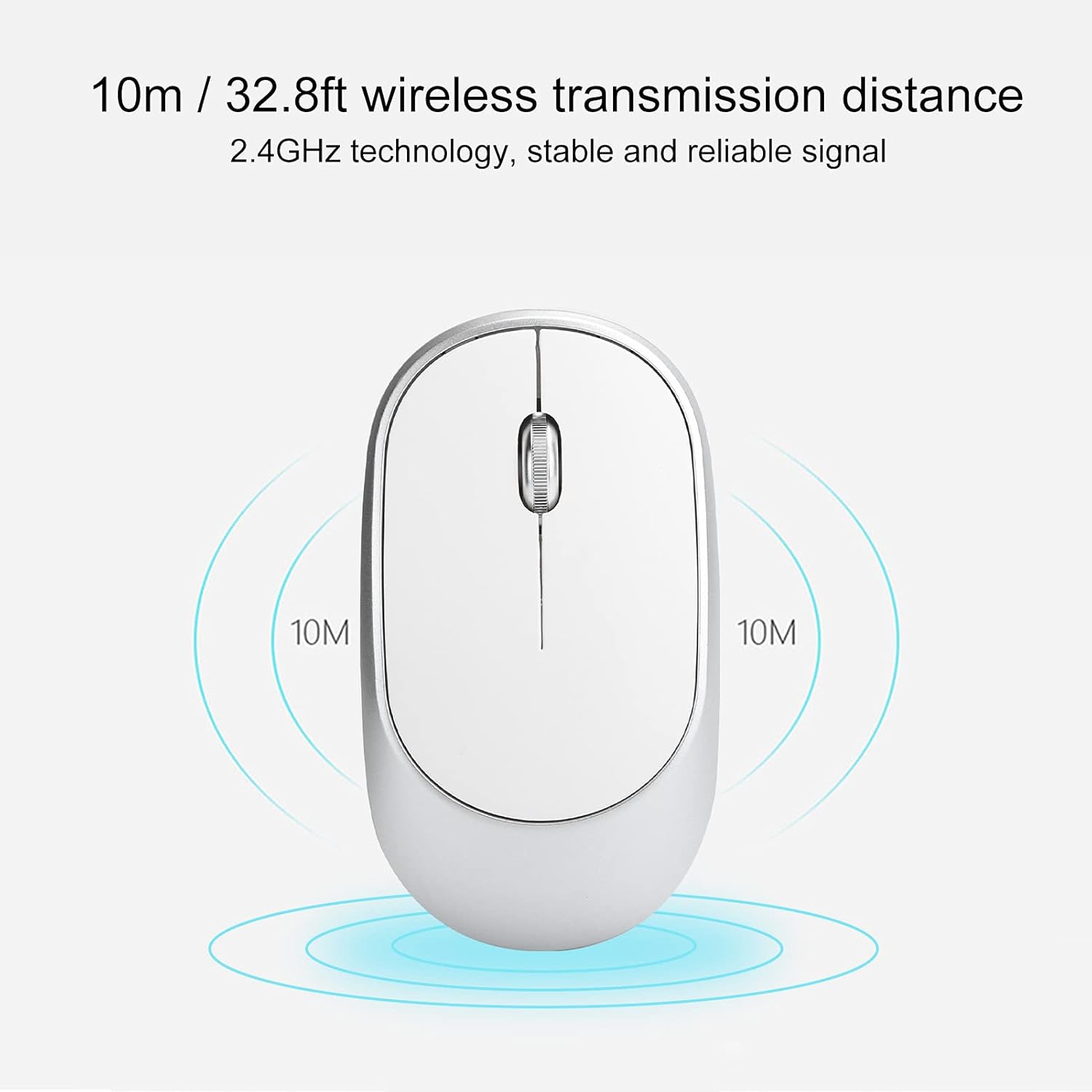 Bluetooth dual-mode wireless mouse, charging and silent, computer notebook office game luminous wireless mouse