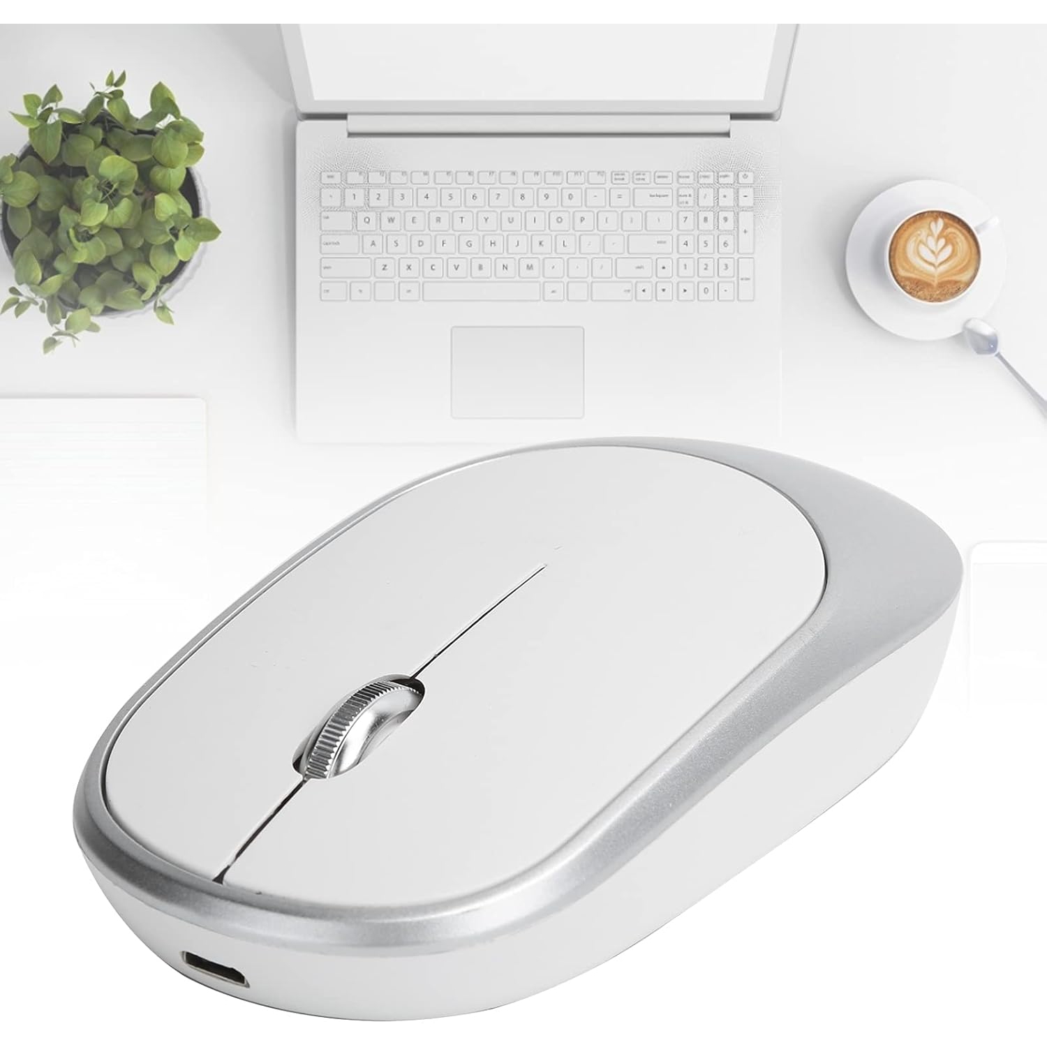 Bluetooth dual-mode wireless mouse, charging and silent, computer notebook office game luminous wireless mouse
