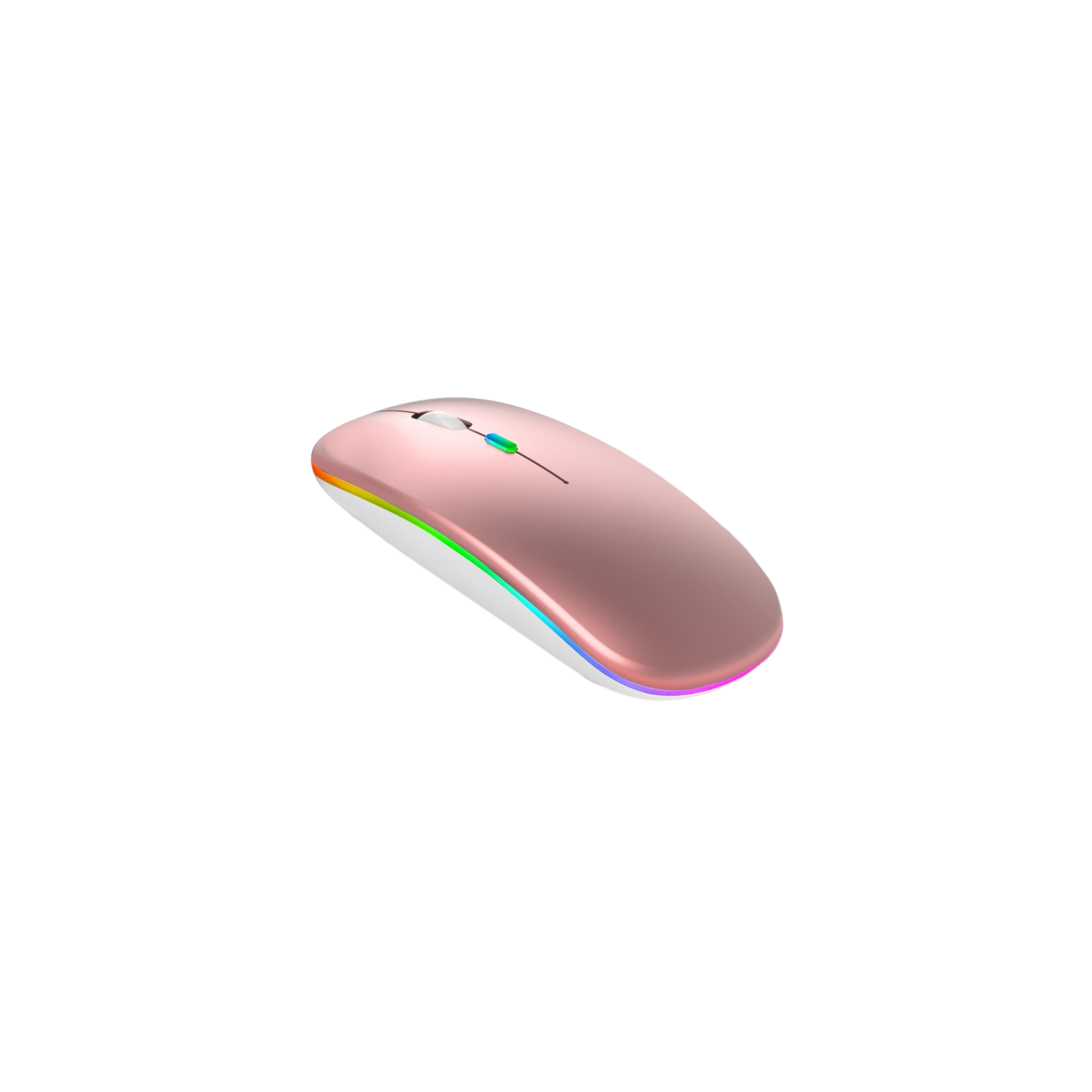 Rose Gold Wireless Ultra-thin 2.4G Rechargeable Wireless Silent Mouse - Three-level DPI , 30-day Battery Life, Slim Ergonomic Design, 10-meter Range,