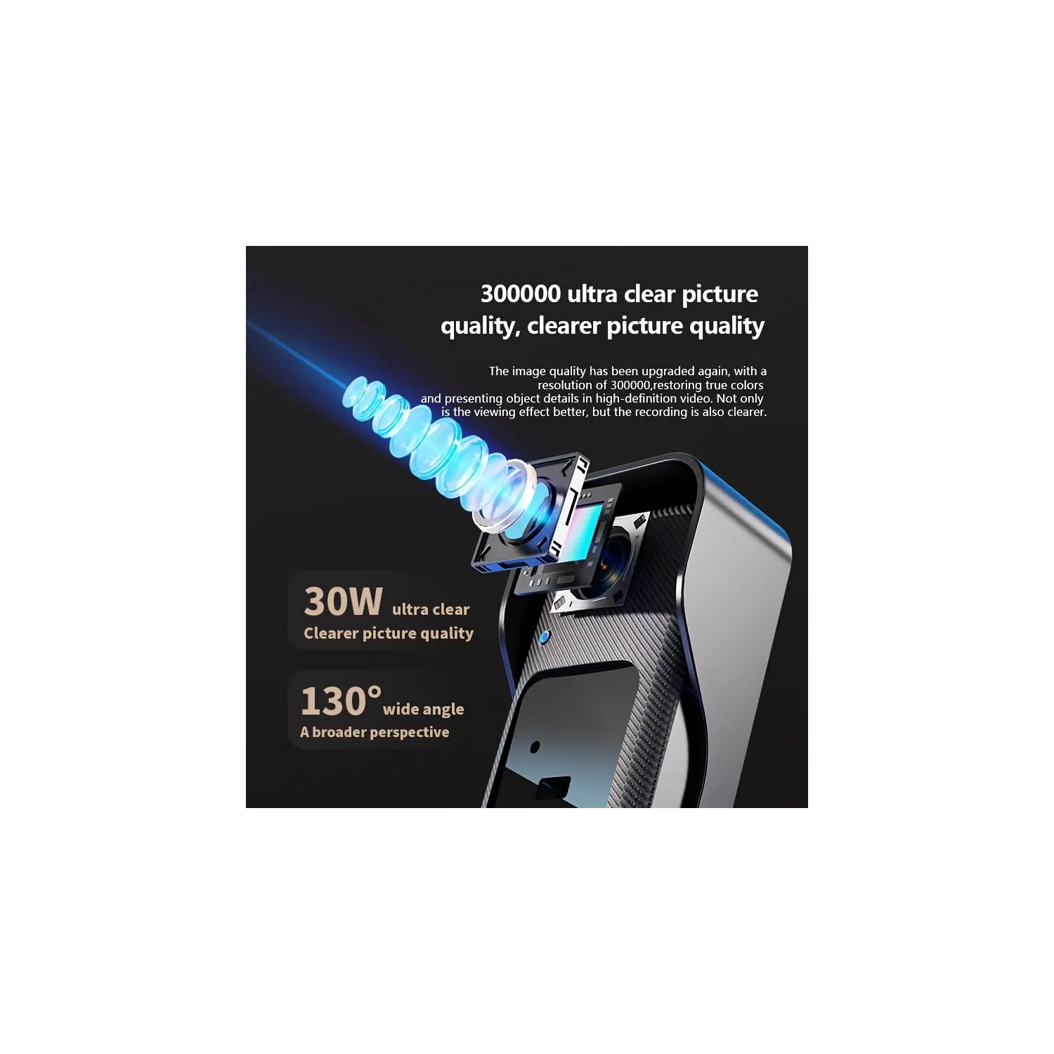 Video Doorbell with Display, Wireless Intercom Camera, Two-Way Audio, TF Slot, Night Vision, Local Storage, Button Control, Wall Mount, Not