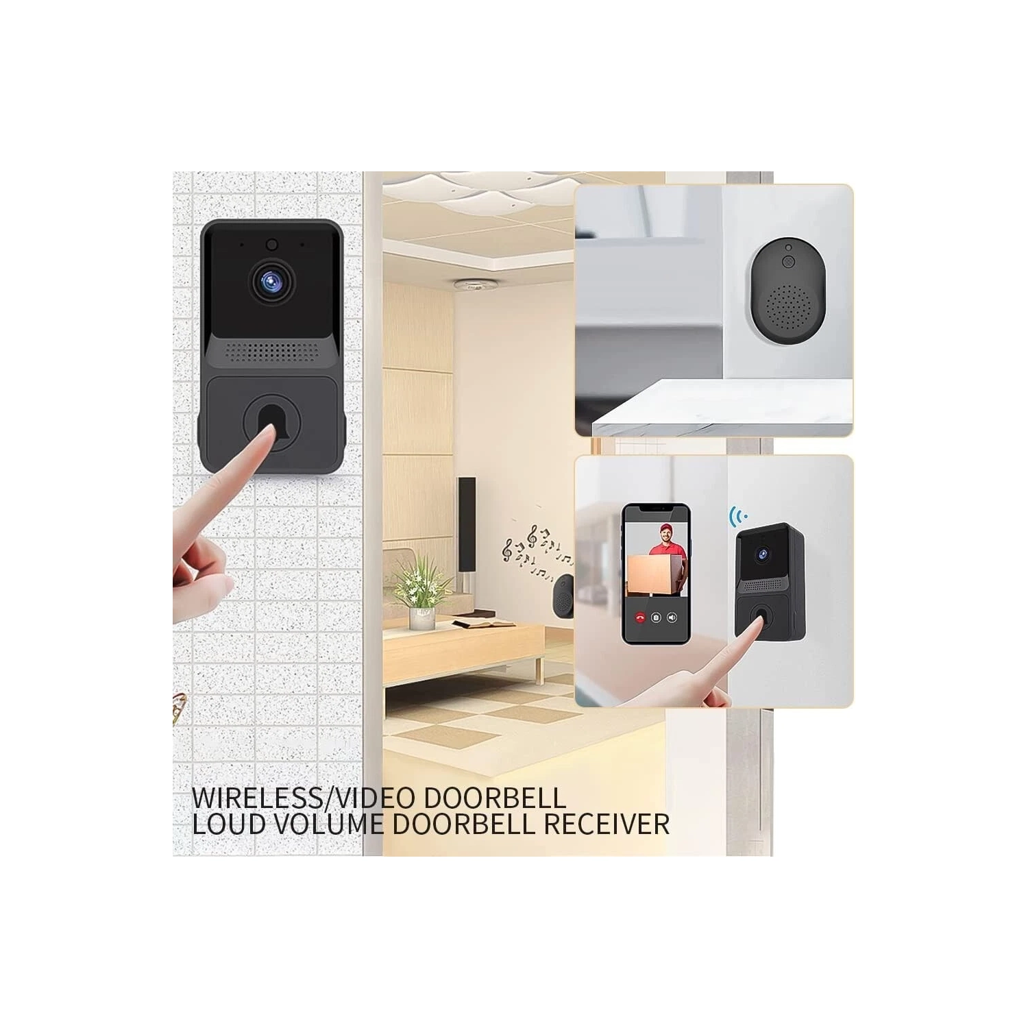 Doorbell Camera Motion Detection Doorbell Wireless WiFi Home Security Camera