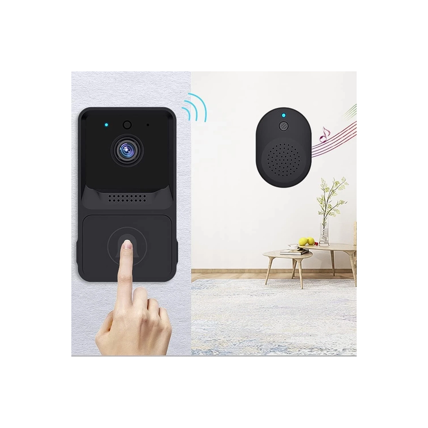 Doorbell Camera Motion Detection Doorbell Wireless WiFi Home Security Camera