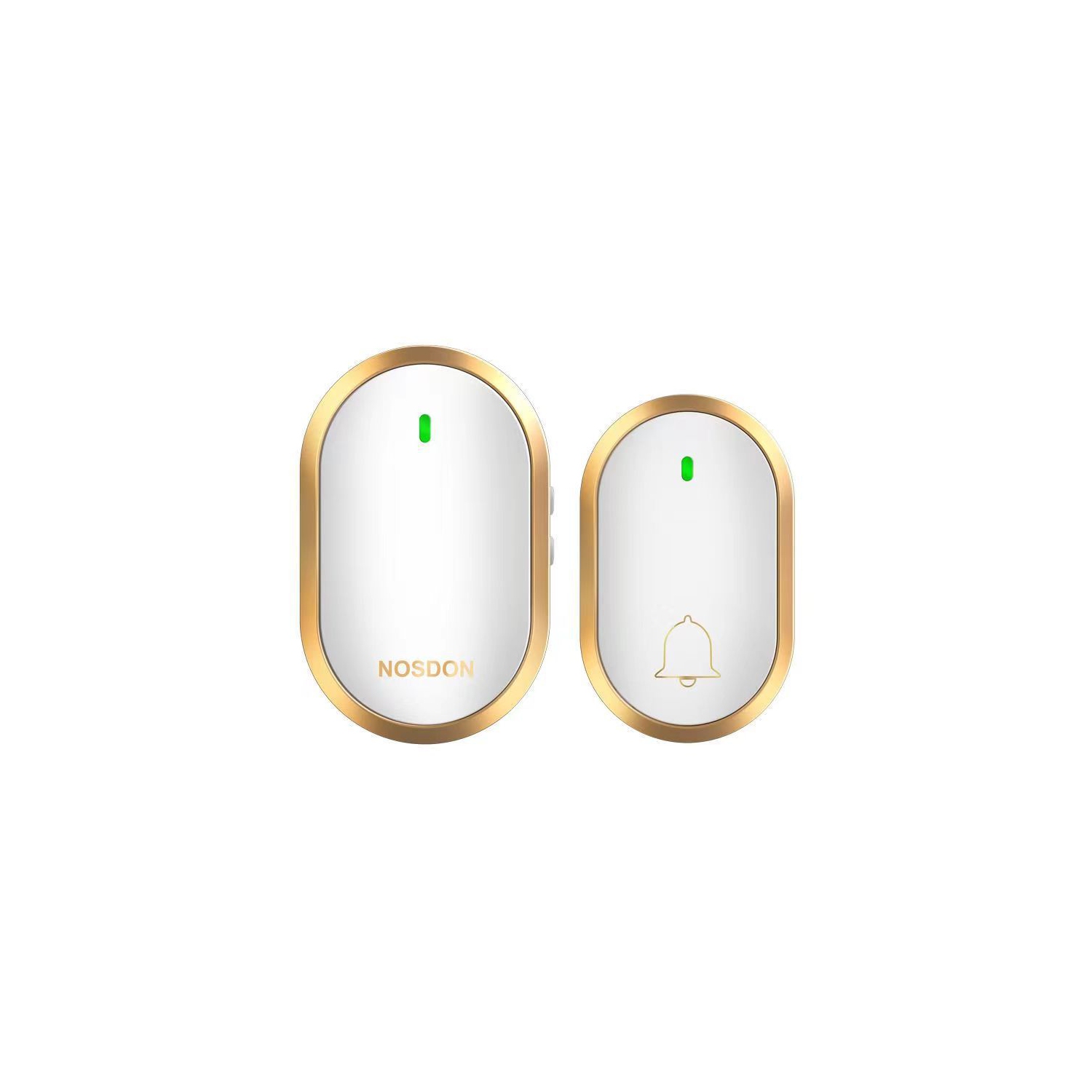 Wireless doorbell, doorbell effective distance more than 300 meters, 4 levels of volume, 60 melodies wireless doorbell, platinum 1 doorbell 1 ring
