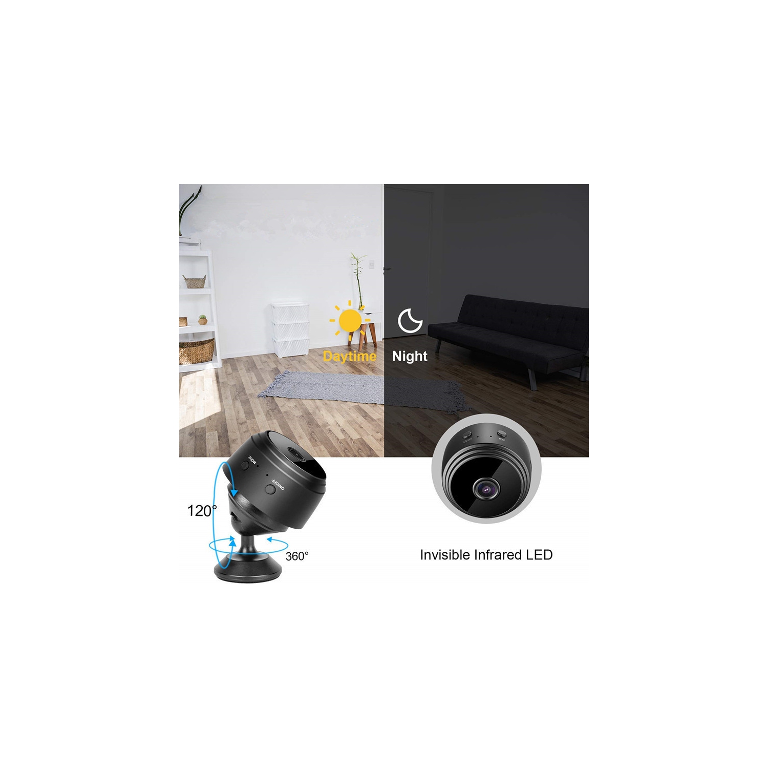 Wireless network 2.4GWiFi surveillance camera intelligent HD network camera