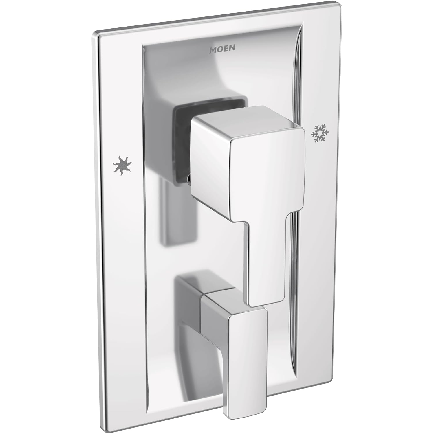 Moen TS2710 90 degrés Posi-Temp avec nécessaire de garniture de soupape de transfert 3 fonctions intégré, valve requise, chrome