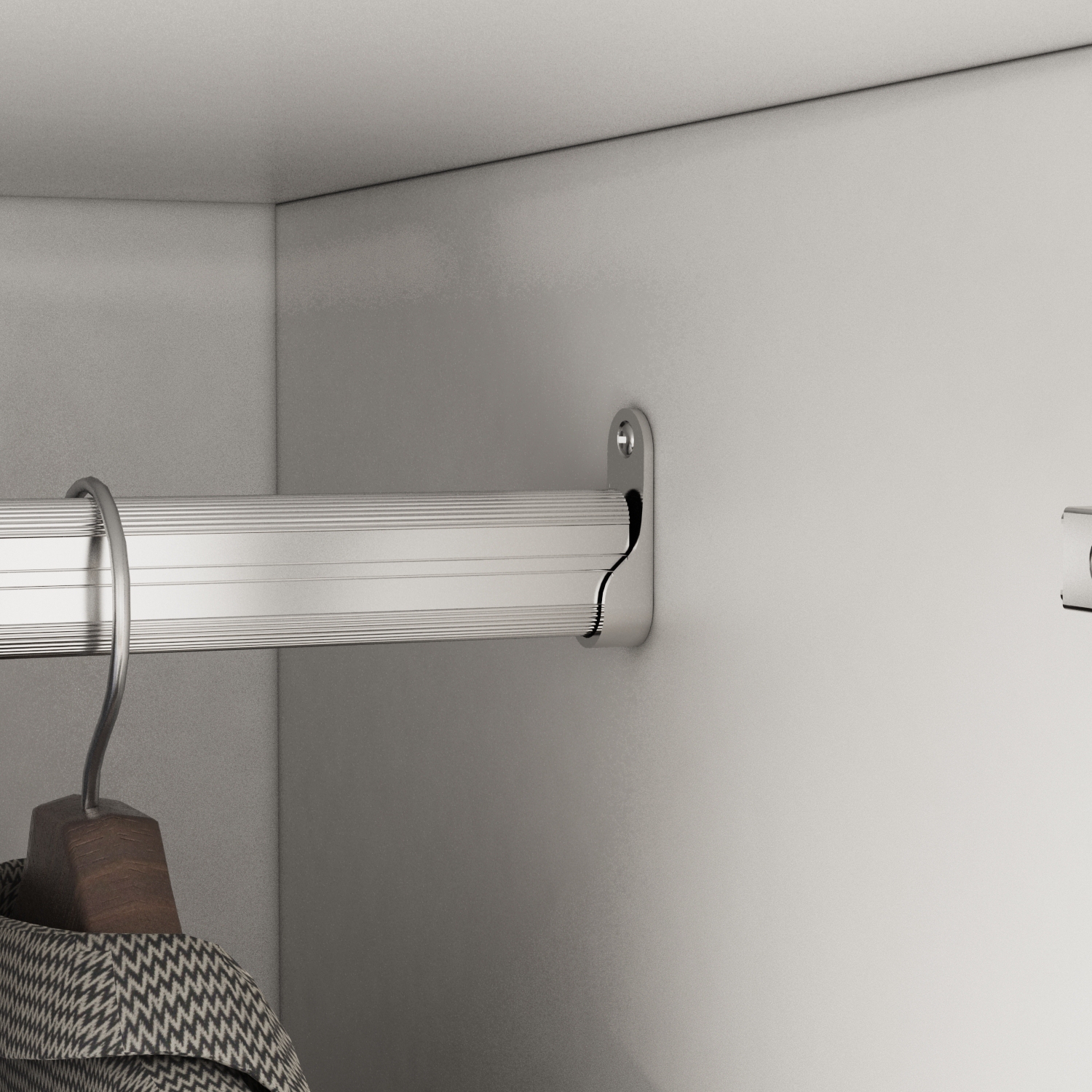 Famapy – Garde-robe miroir à 4 portes avec verre véritable – Fini blanc, élégant et durable, blanc