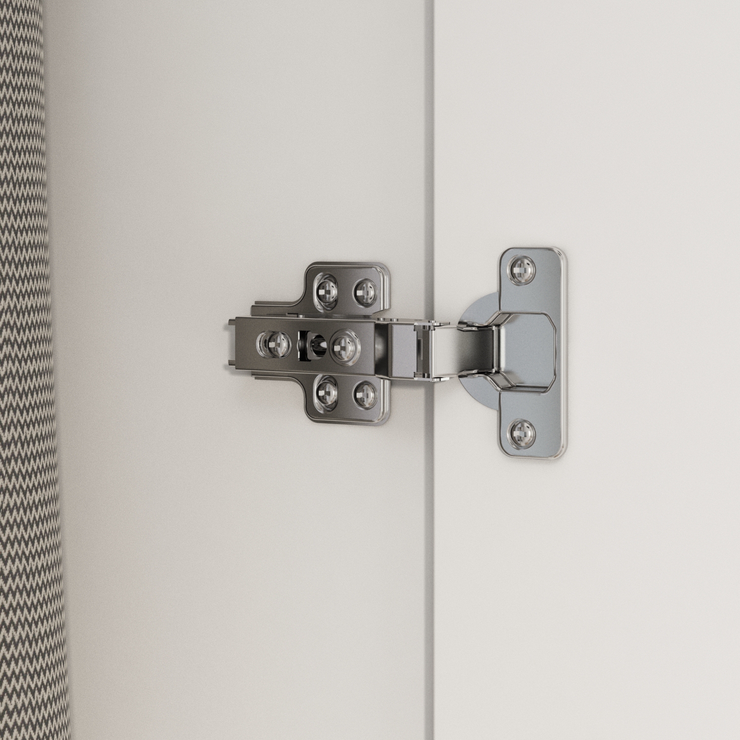 Famapy – Garde-robe miroir à 4 portes avec verre véritable – Fini blanc, élégant et durable, blanc