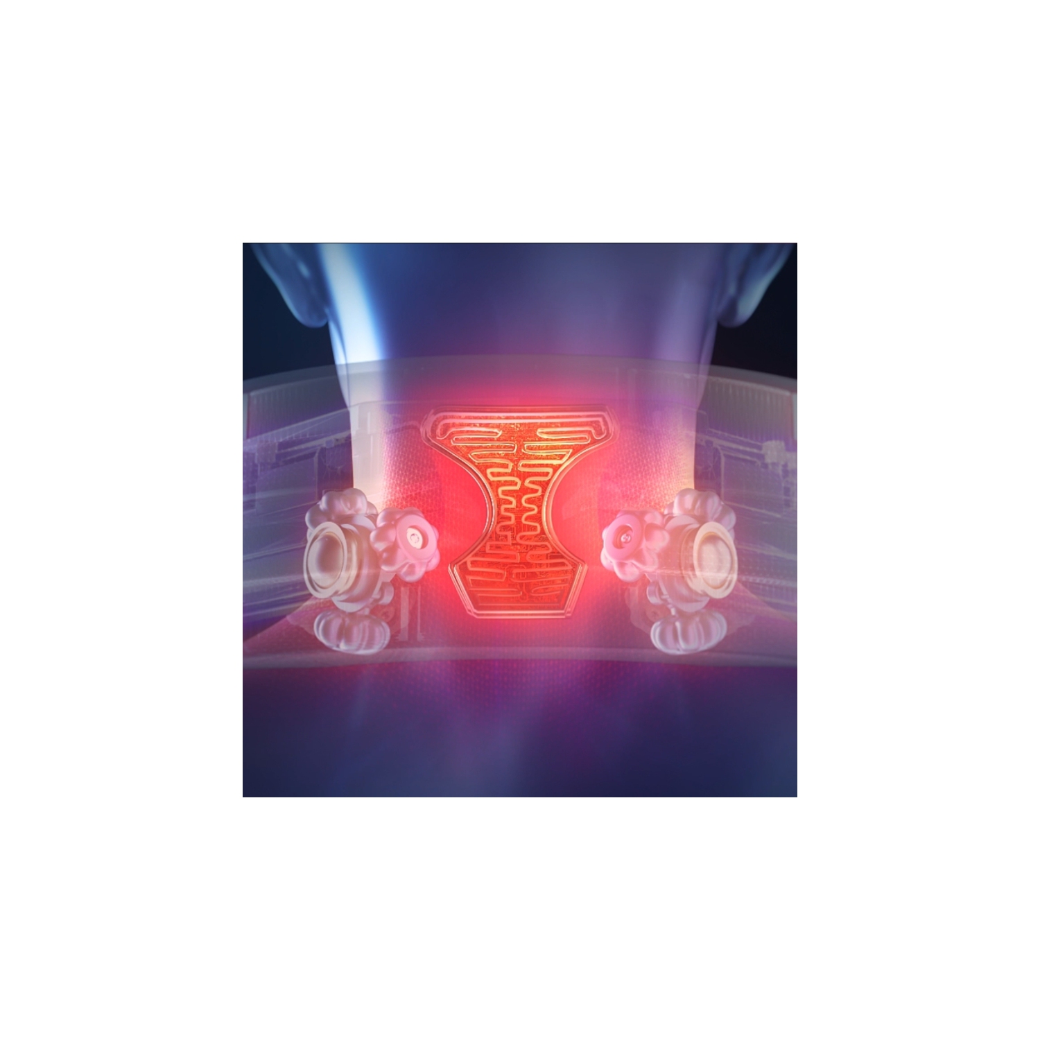 Breo iNeck3pro Real Kneeding Deep Tissue Neck Massager with Heat Electric Neck Massager for Pain Relief Office Use Shiatsu Portable Cordless with