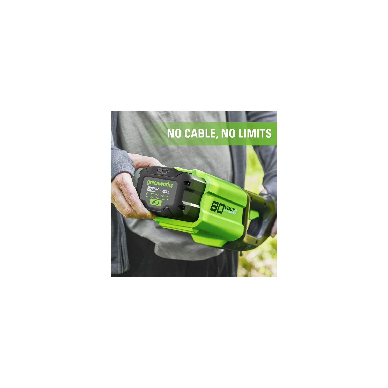 Batterie au lithium-ion de 4,0 Ah 80&nbsp;V de Greenworks Nouvelle version