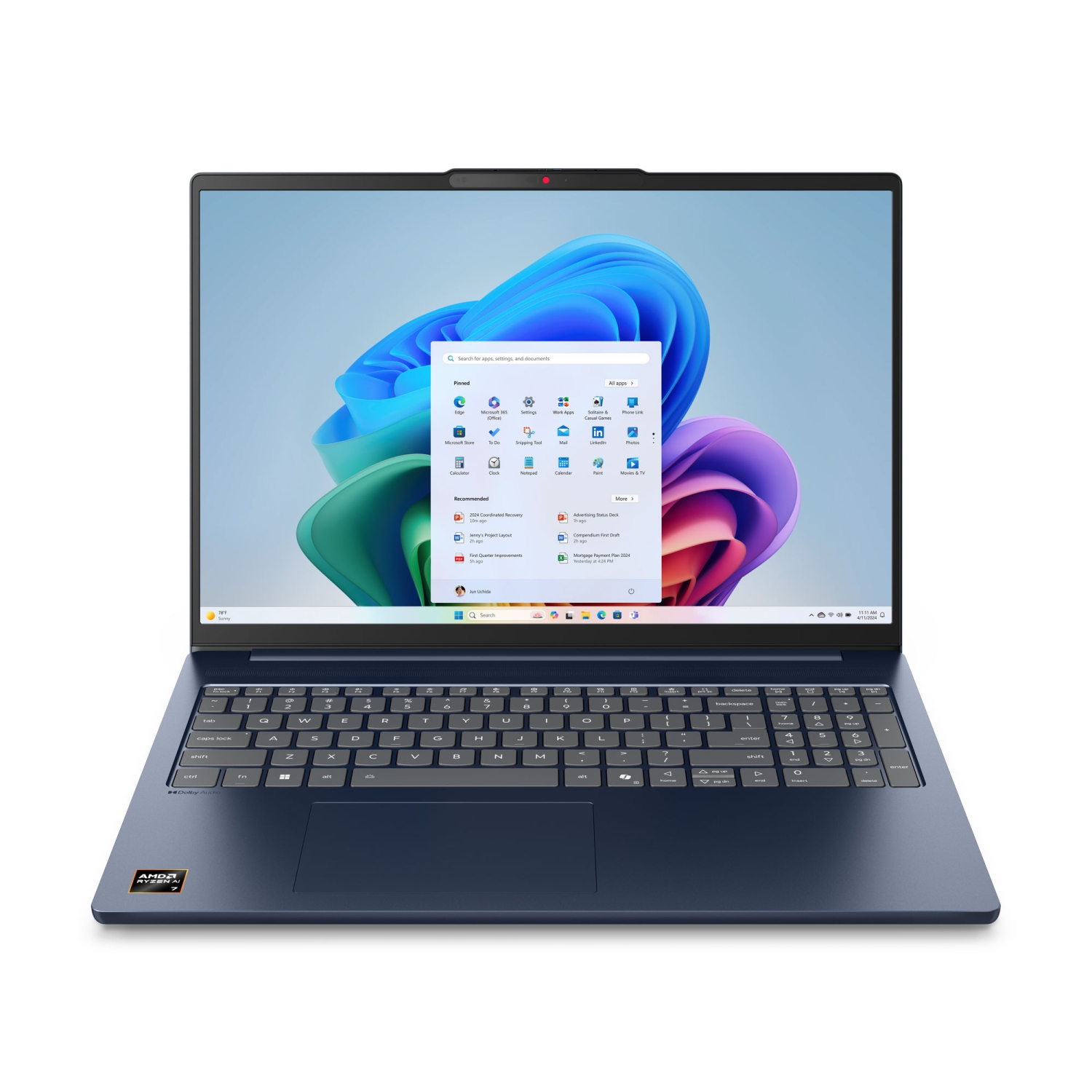 Lenovo IdeaPad Slim 5 Laptop, 16" IPS 60Hz, Ryzen AI 5 340, 16GB, 512GB SSD