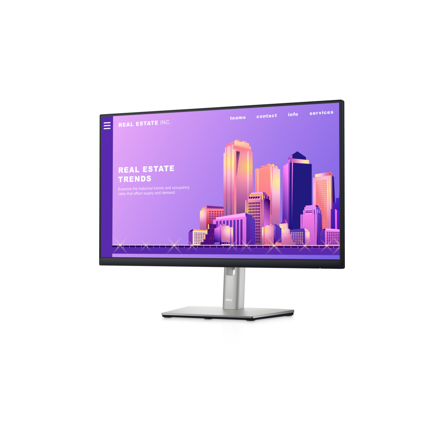 Moniteur FHD IPS sans cadre P2422H 23,8&nbsp;po de Dell - Remis à neuf