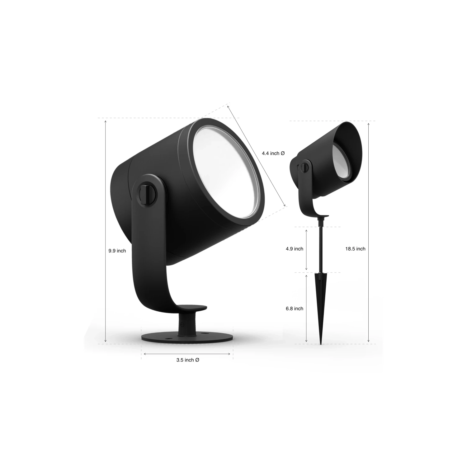 Ensemble de projecteur d'extérieur Hue Lily XL blanc et couleur de Philips