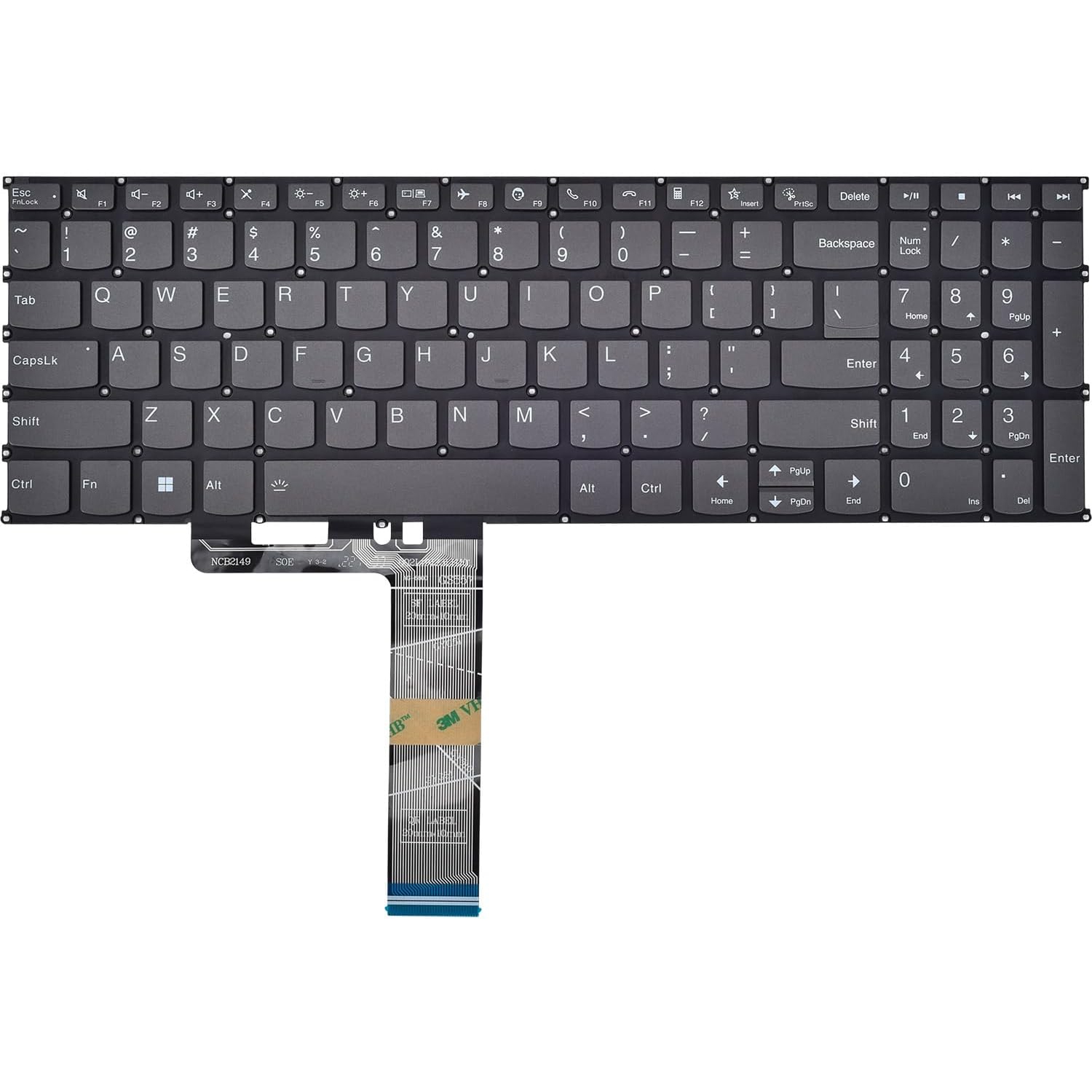 LIXSUNTEK Replacement Keyboard Compatible with Lenovo Air 15 2020.IdeaPad 3-15ITL6 3-15ALC6 5-15ARE05 5-15ALC05 5-15ITL05 5-15IIL05 S350-15IML