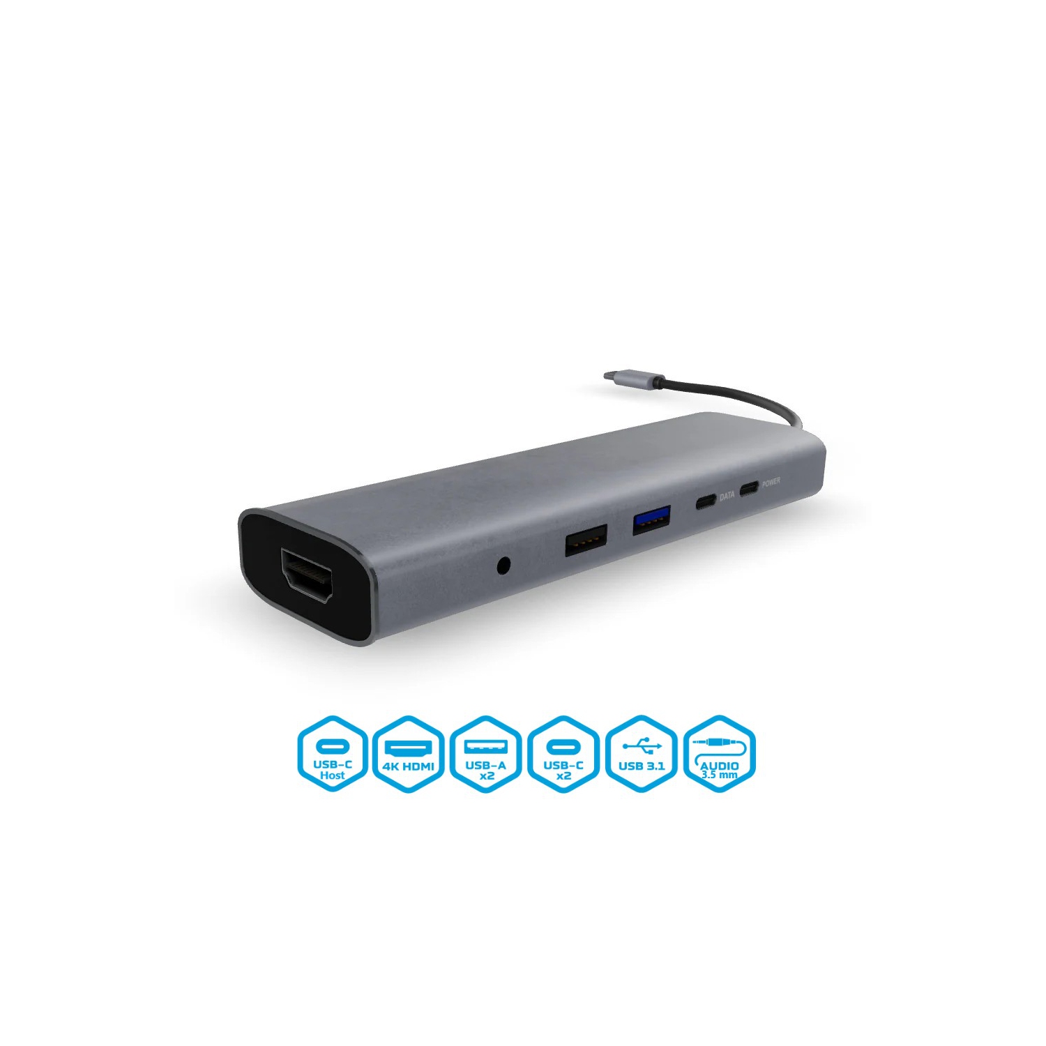 Bluediamond 6-in-1 USB-C Docking Station + PD
