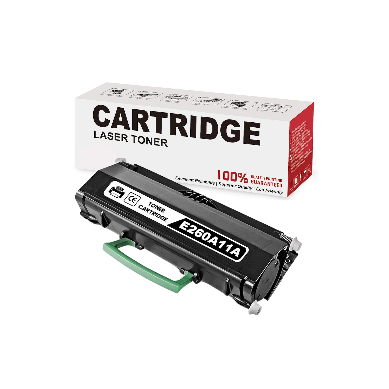 Compatible Lexmark E260, E260A11A, E260A21A Toner Cartridge Black 3500 Pages