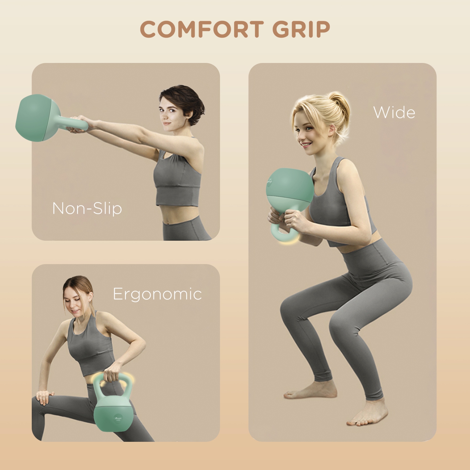 Haltère russe souple 18&nbsp;lb de Soozier, poids rempli de sable avec poignée, poids massif pour entraînement du corps et de la force, équipement