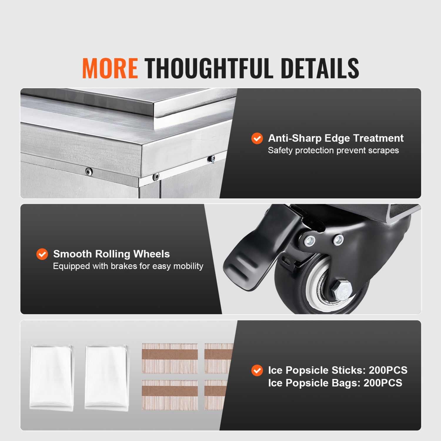 VEVOR Commercial Popsicle Machine, 2 Mould Set - 52 PCS Ice Pops Making Machine, Stainless Steel Commercial Ice Lolly Maker, Ice Sticks Popsicle