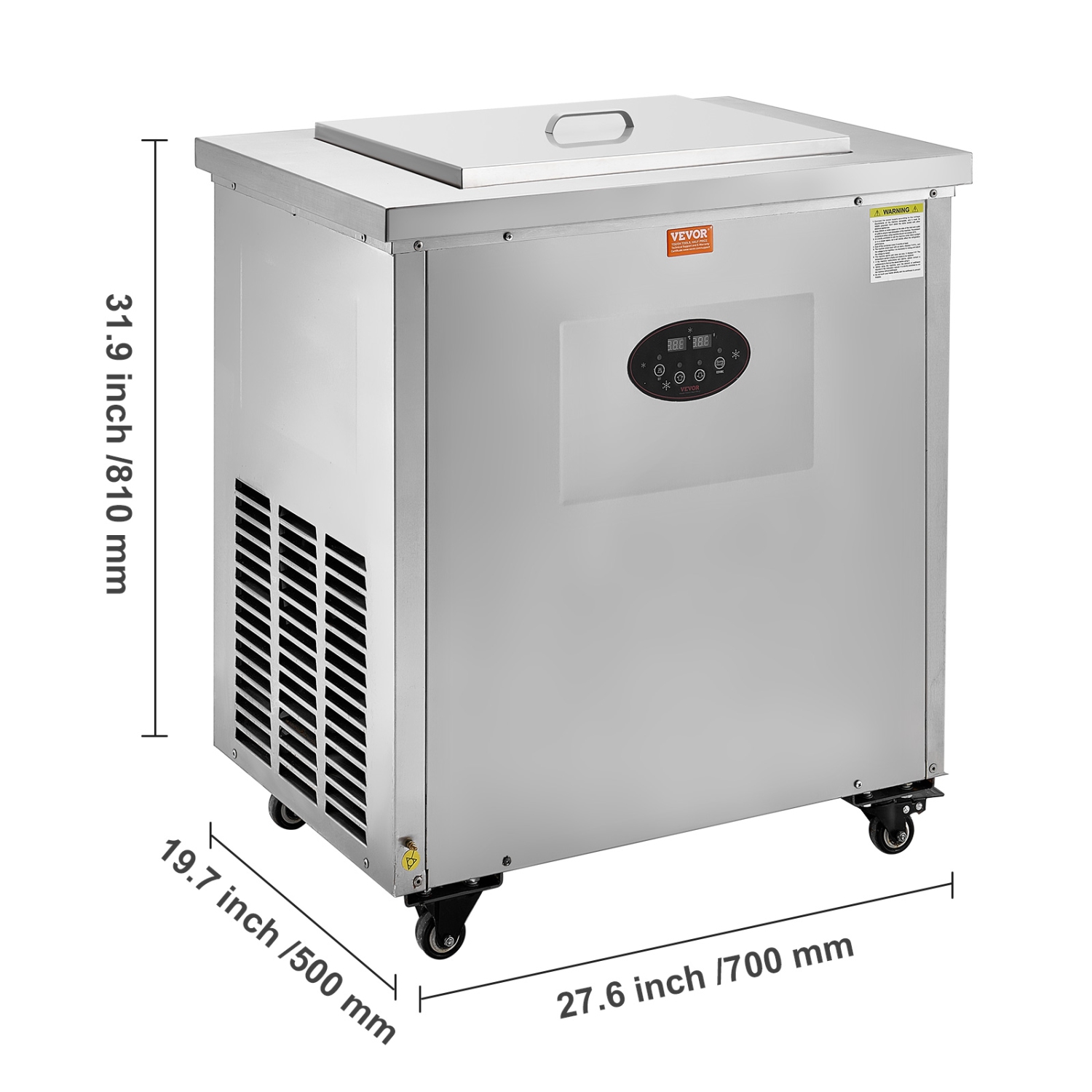 VEVOR Commercial Popsicle Machine, 2 Mould Set - 52 PCS Ice Pops Making Machine, Stainless Steel Commercial Ice Lolly Maker, Ice Sticks Popsicle