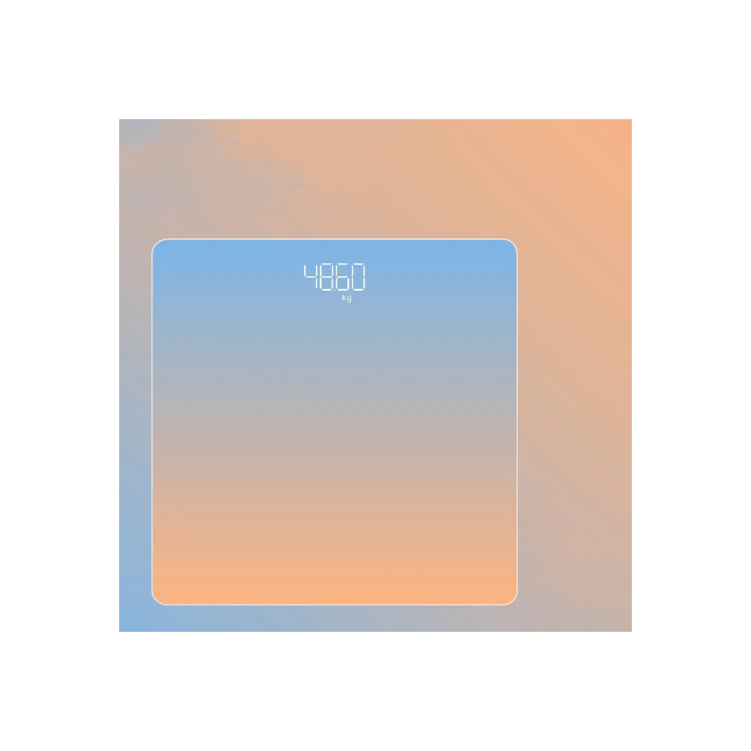 Elegant digital weight scale - large LCD display, clear display, space-saving design, a perfect gift for fitness and health