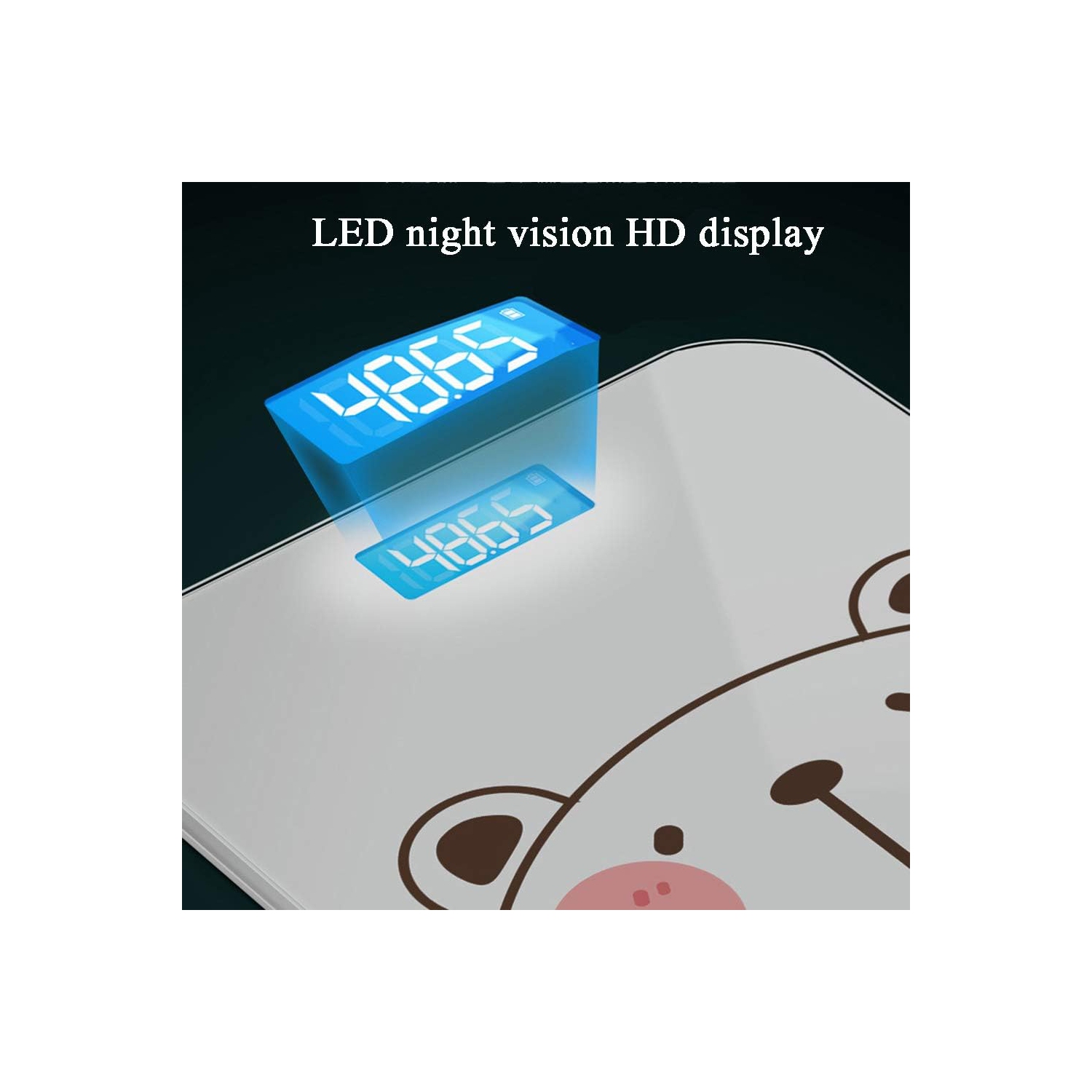 Funny cartoon smart scale – accurate measurement, easy-to-read display, automatic power saving, lightweight and stylish