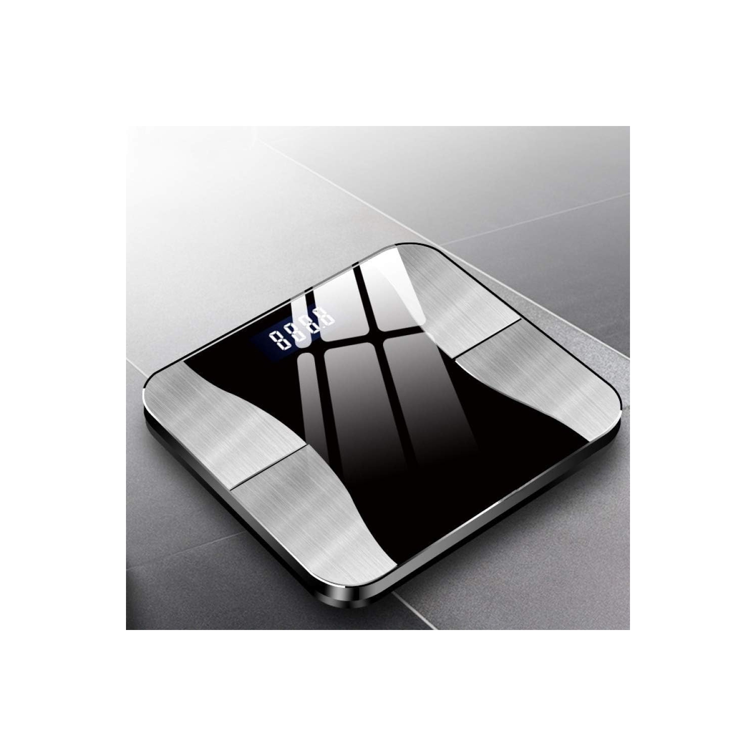 Advanced smart body fat scale - measures weight/BMI/fat/water content, family sharing, clear LCD display