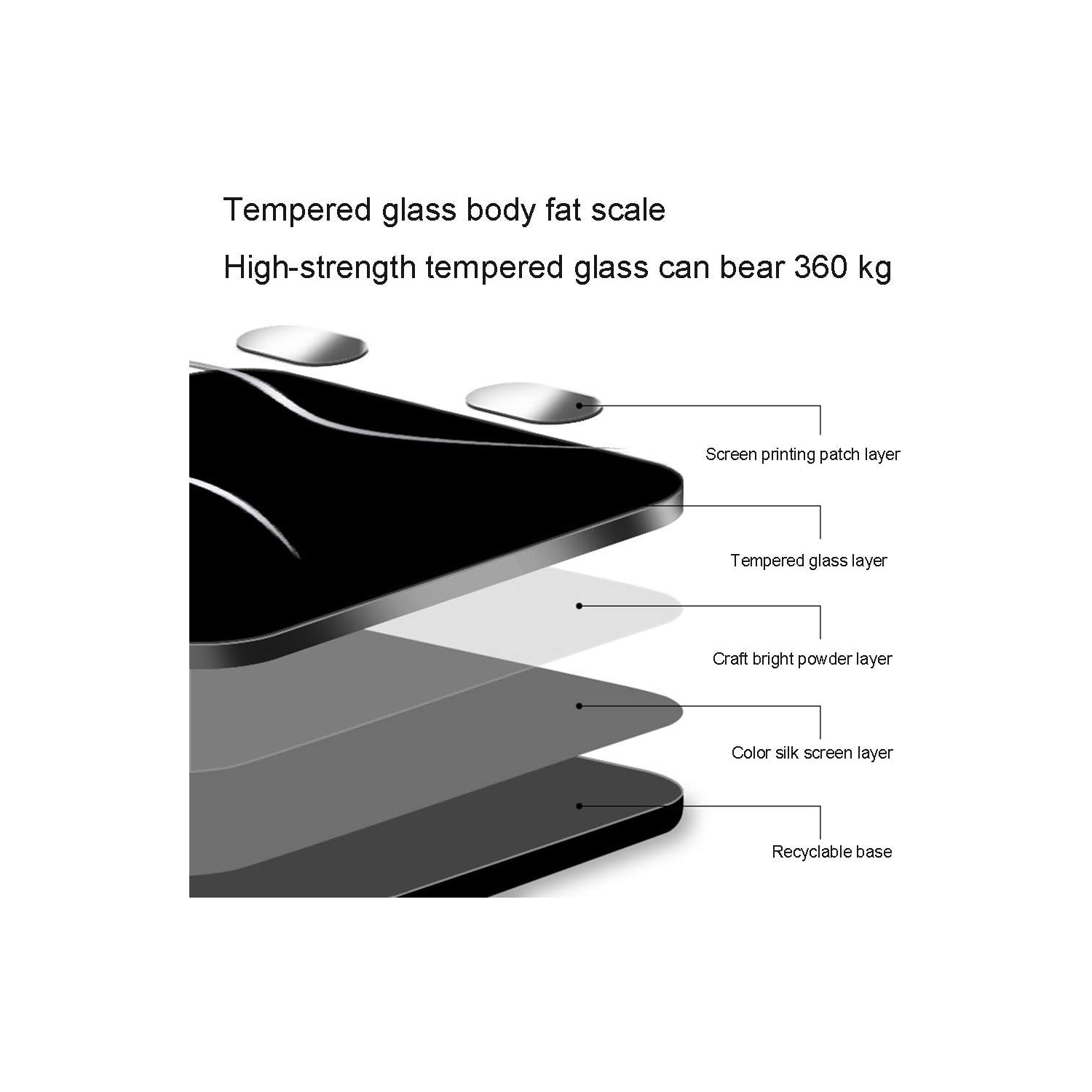 Modern digital weight scale electronic scale - large LCD display, slim design, accurate weight tracking, durable and portable, suitable for home use