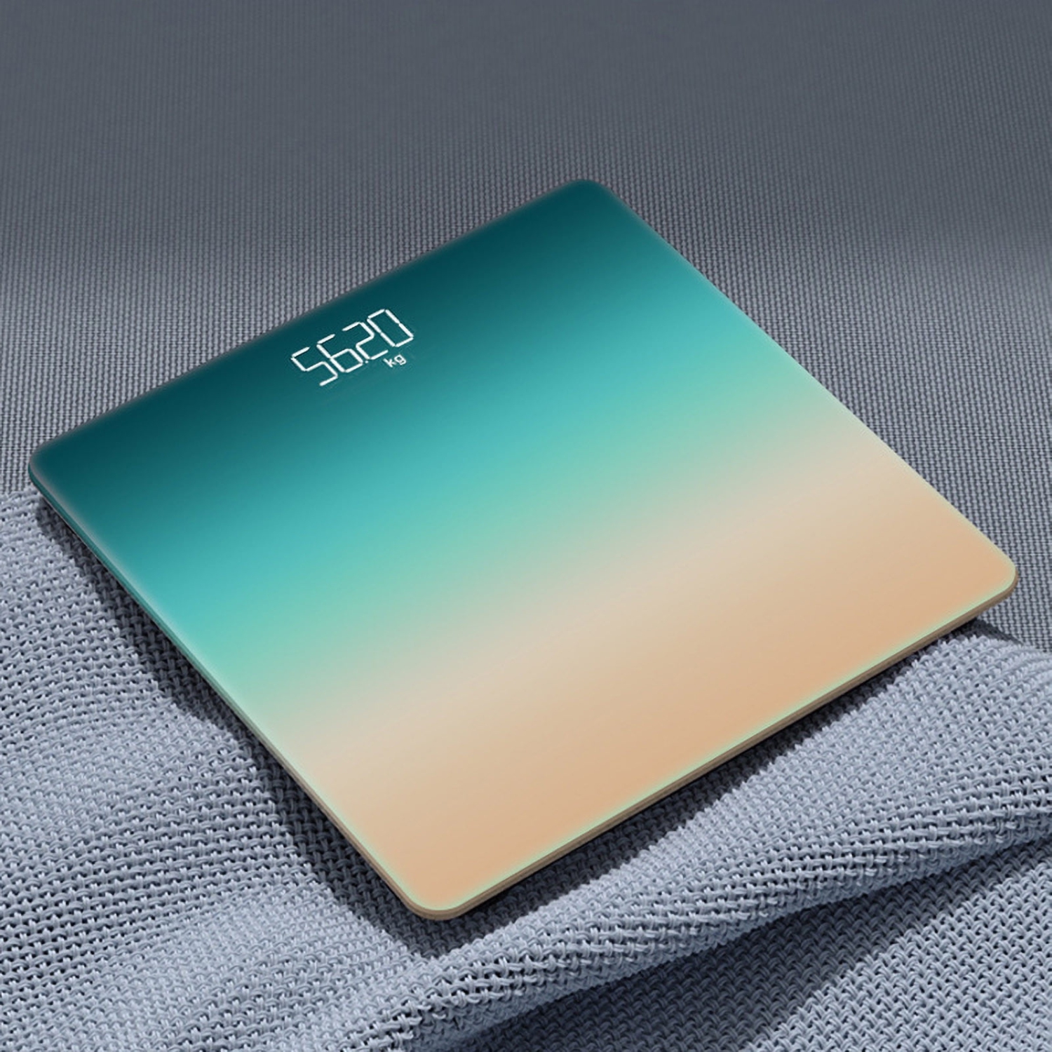 Elegant digital weight scale - large LCD display, clear display, space-saving design, a perfect gift for fitness and health