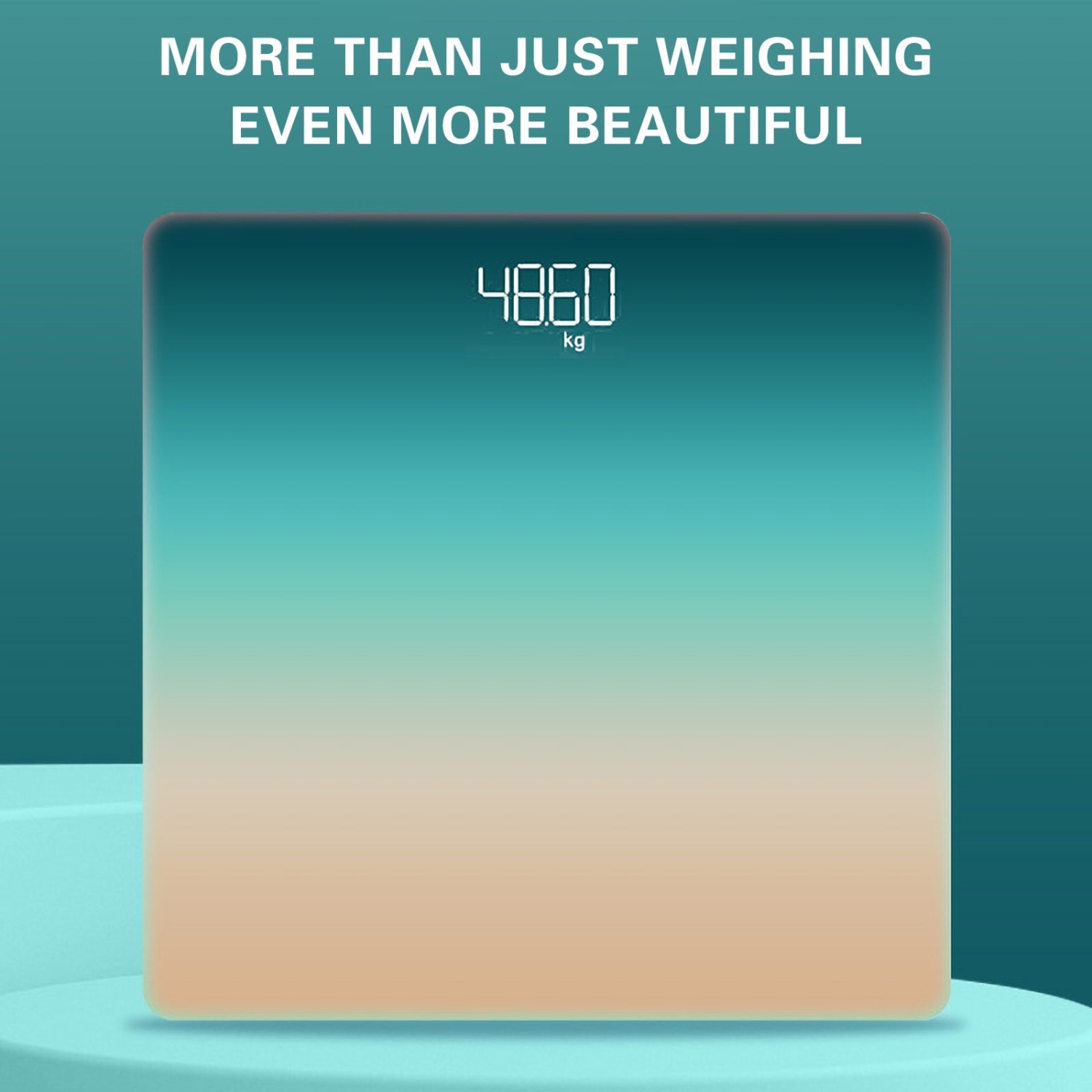 Elegant digital weight scale - large LCD display, clear display, space-saving design, a perfect gift for fitness and health