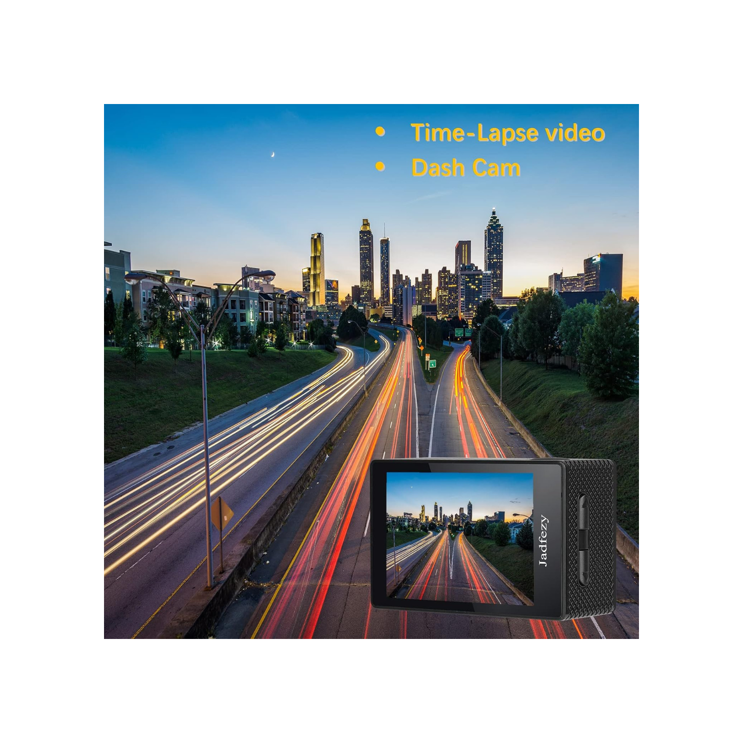 WiFi Action Camera Ultra HD 1080P, 12MP Sports Camera Wide-Angle 2" LCD Screen, 30m/98ft Underwater Waterproof Camera with 2 Batteries and