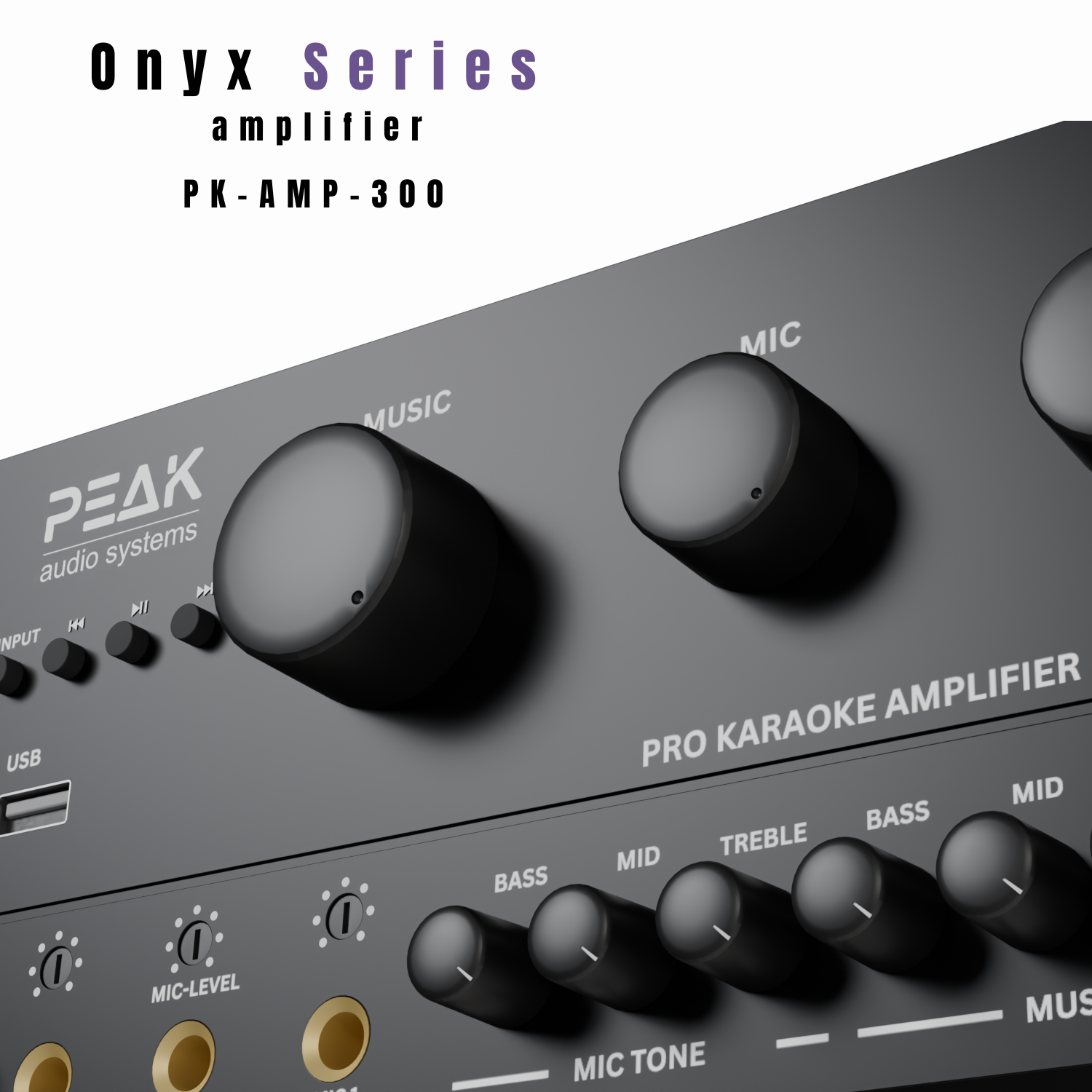 Système de karaoké haut de gamme STAGE III ONYX DE PEAK Karaoke – 4000&nbsp;W