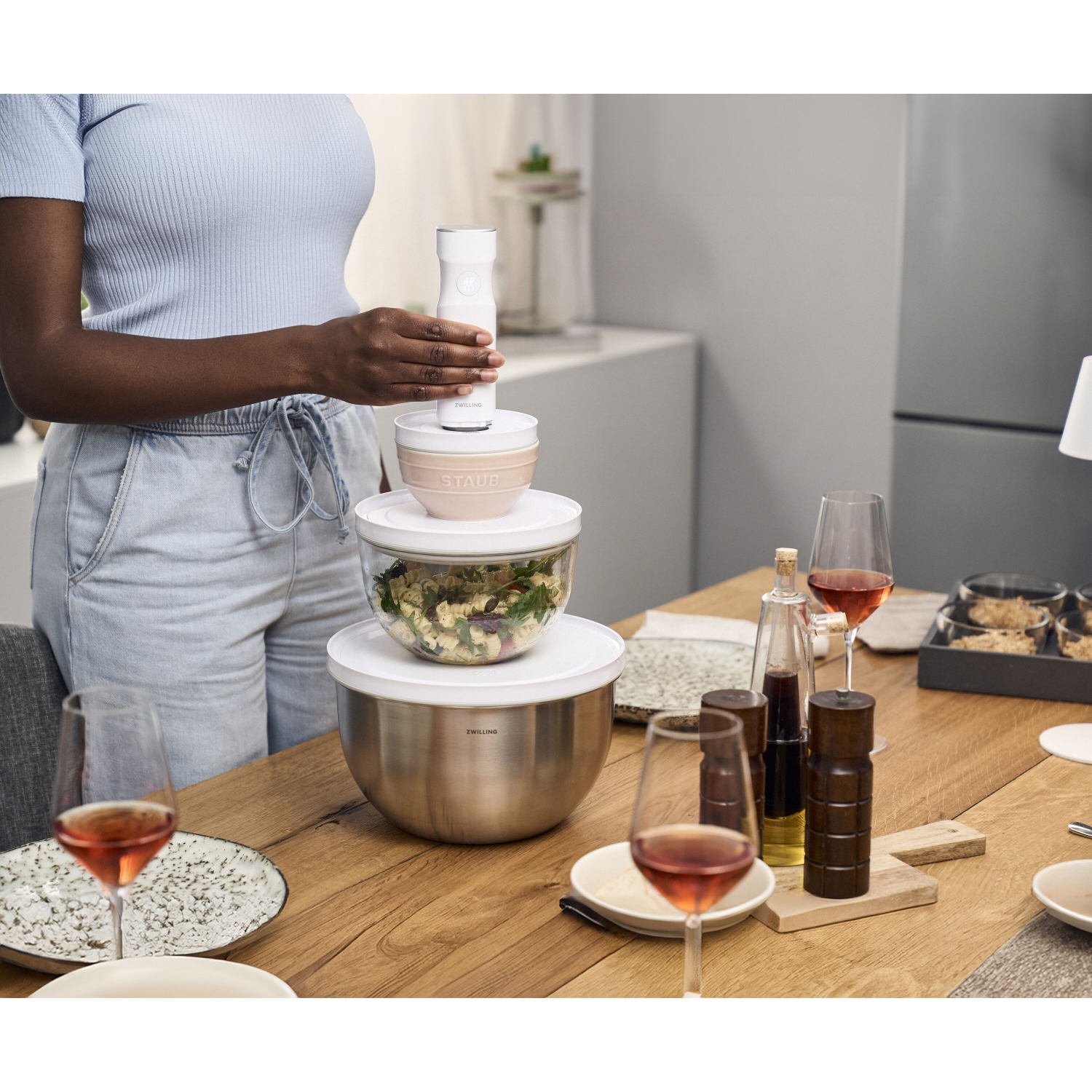 ZWILLING Fresh & Save – Couvercle de bol sous vide, blanc, petit, 12 cm