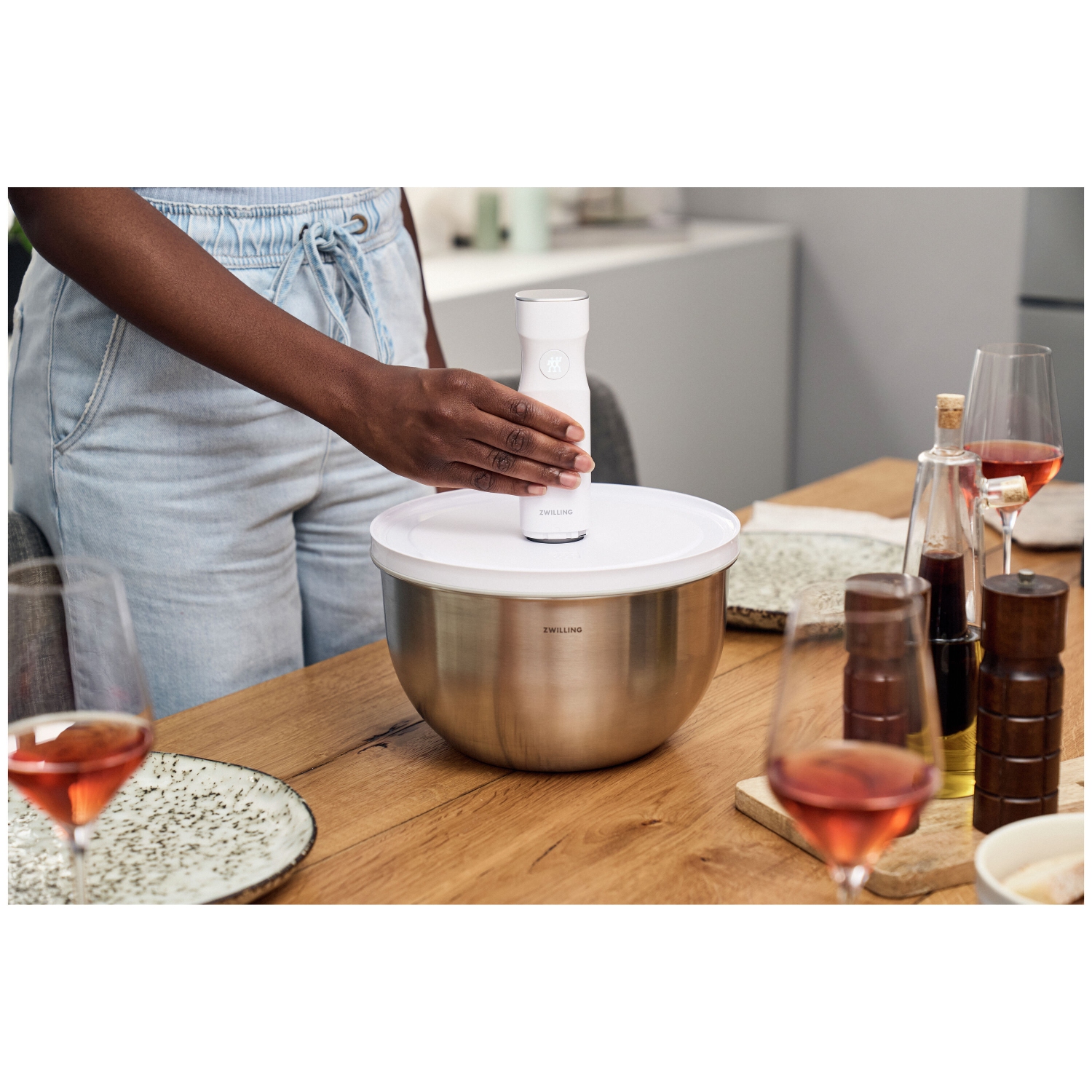 ZWILLING Fresh & Save BOWLS Vacuum Bowl L / 24 cm, Stainless Steel, Silver