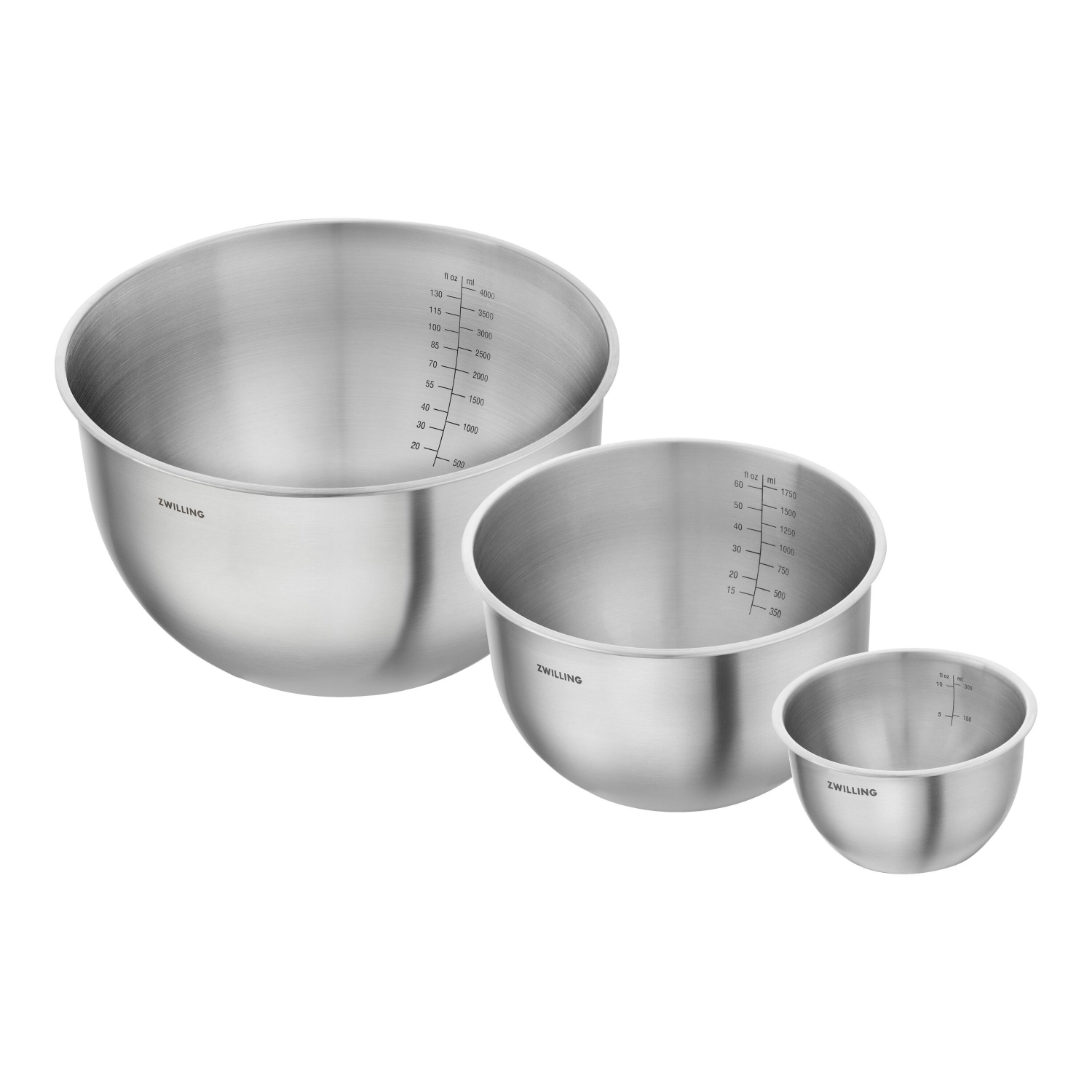 ZWILLING Fresh & Save – Ensemble de bols BOWLS P/M/G/3 pièces en acier inoxydable, argenté