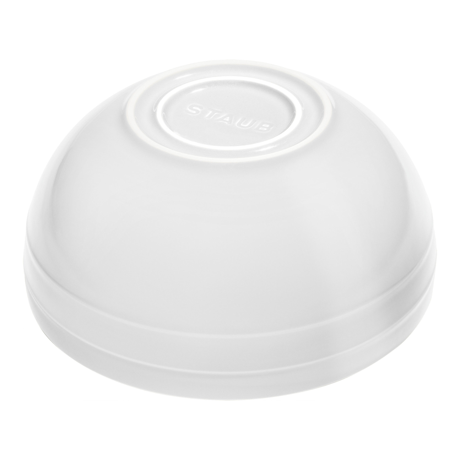 STAUB Ceramique 2 Piece Ceramic Large Mixing Bowl Set, White