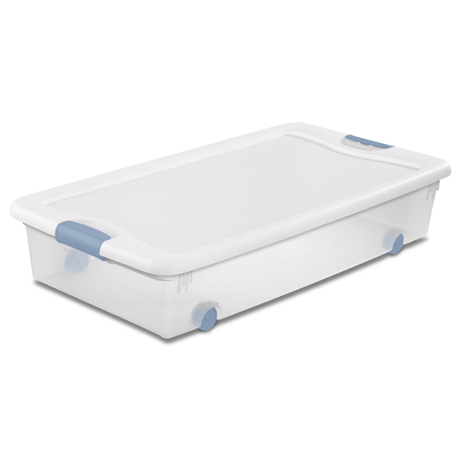 Sterilite 56 Quart Latching Stackable Wheeled Storage Container w/ Lid,