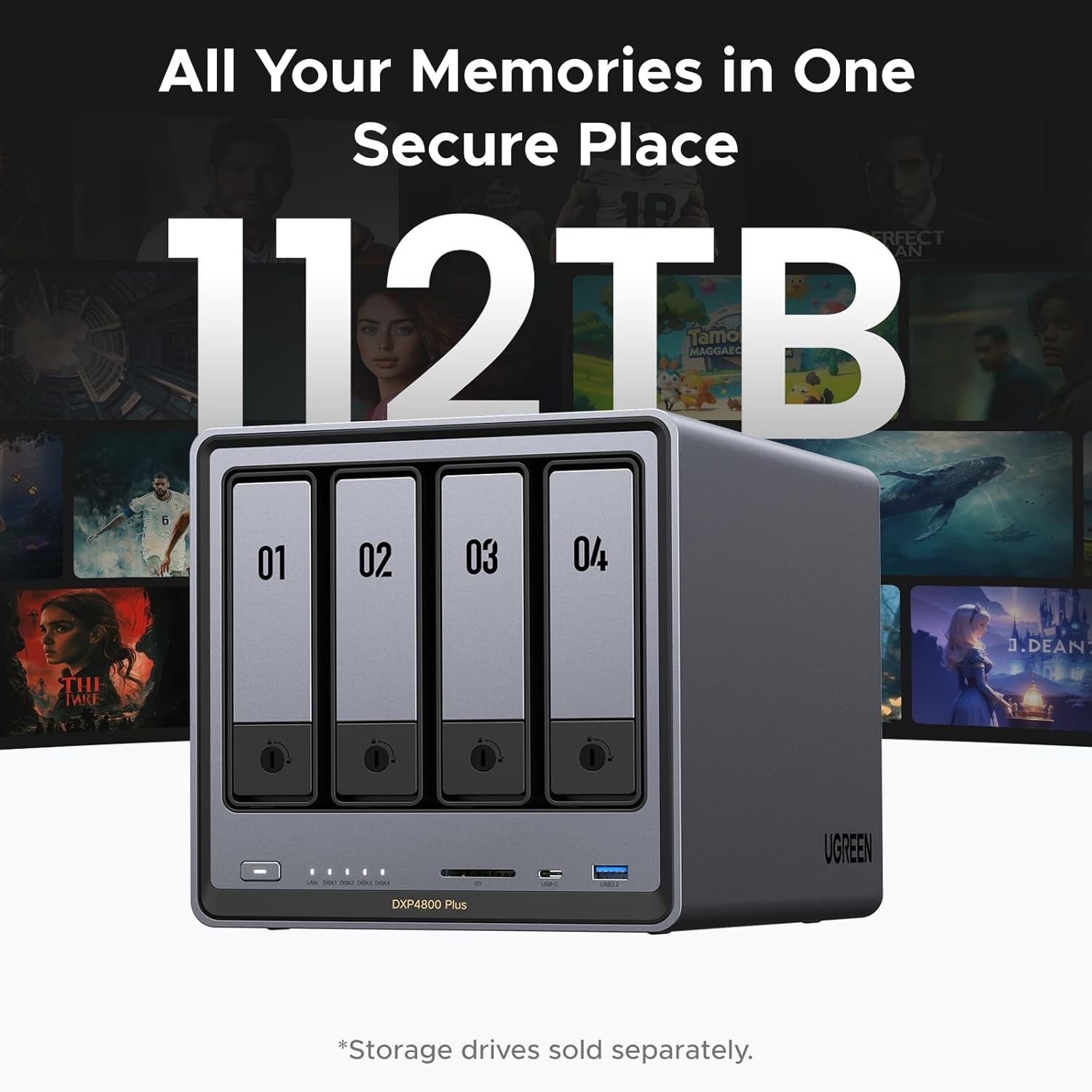 ☆新品☆UGREEN NASync DXP4800 Amazon.com: UGREEN NASync DXP4800 Plus 4-Bay Desktop NAS