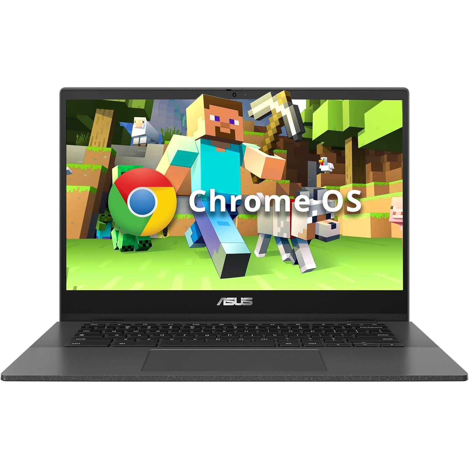 Open Box - ASUS Chromebook CM1402 14" FHD Anti-Glare Laptop, MediaTek Kompanio 520, 64GB eMMC, 4GB RAM, 720p Camera, Wi-Fi 6, Bluetooth, Chrome OS,