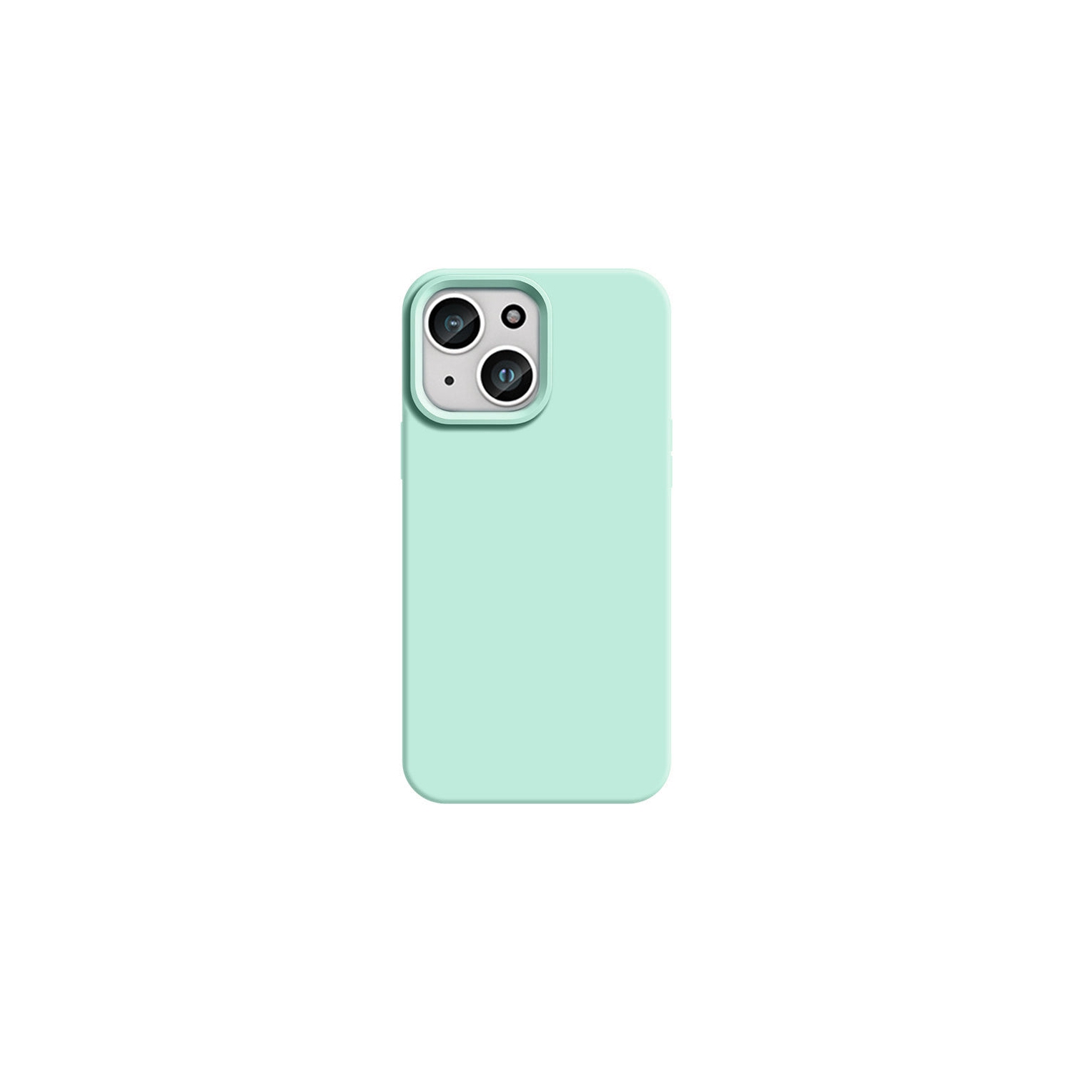 PANDACO Soft Shell Open Mint Blue Case for iPhone 15