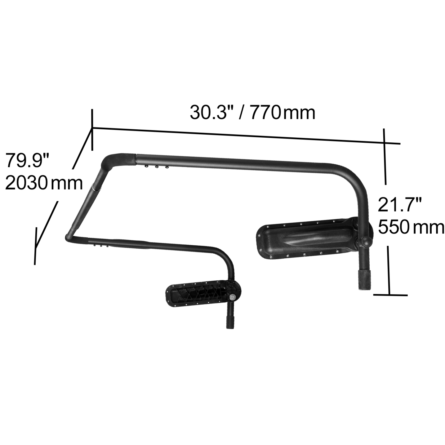 VEVOR 31.5" - 41.3" Height Hot Tub Cover Lift, Spa Cover Lift, Width 69" - 100.5" Adjustable, Installed on Both Sides at the Top, Suitable for