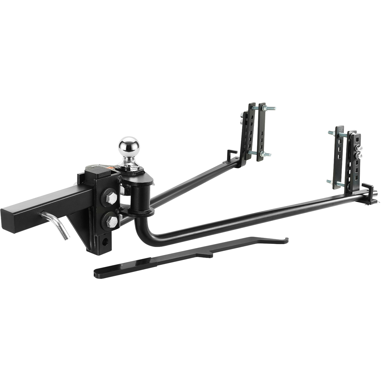 VEVOR 1,000 lbs Weight Distribution Hitch, Distributing Hitches Kit with Sway Control for Trailer, 2-In Solid Steel Shank, 2-5/16 in Alloy Steel