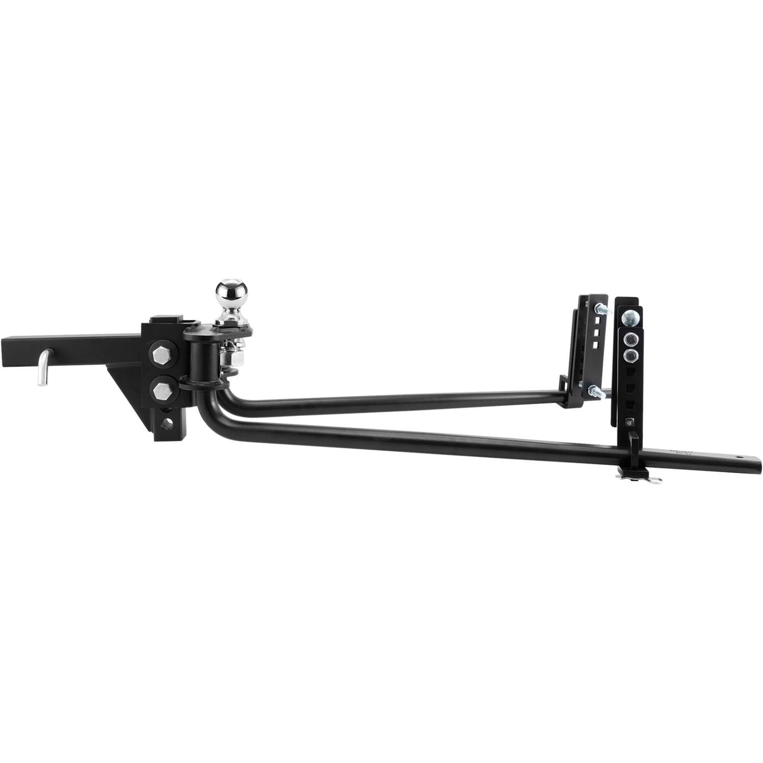 VEVOR 1,000 lbs Weight Distribution Hitch, Distributing Hitches Kit with Sway Control for Trailer, 2-In Solid Steel Shank, 2-5/16 in Alloy Steel