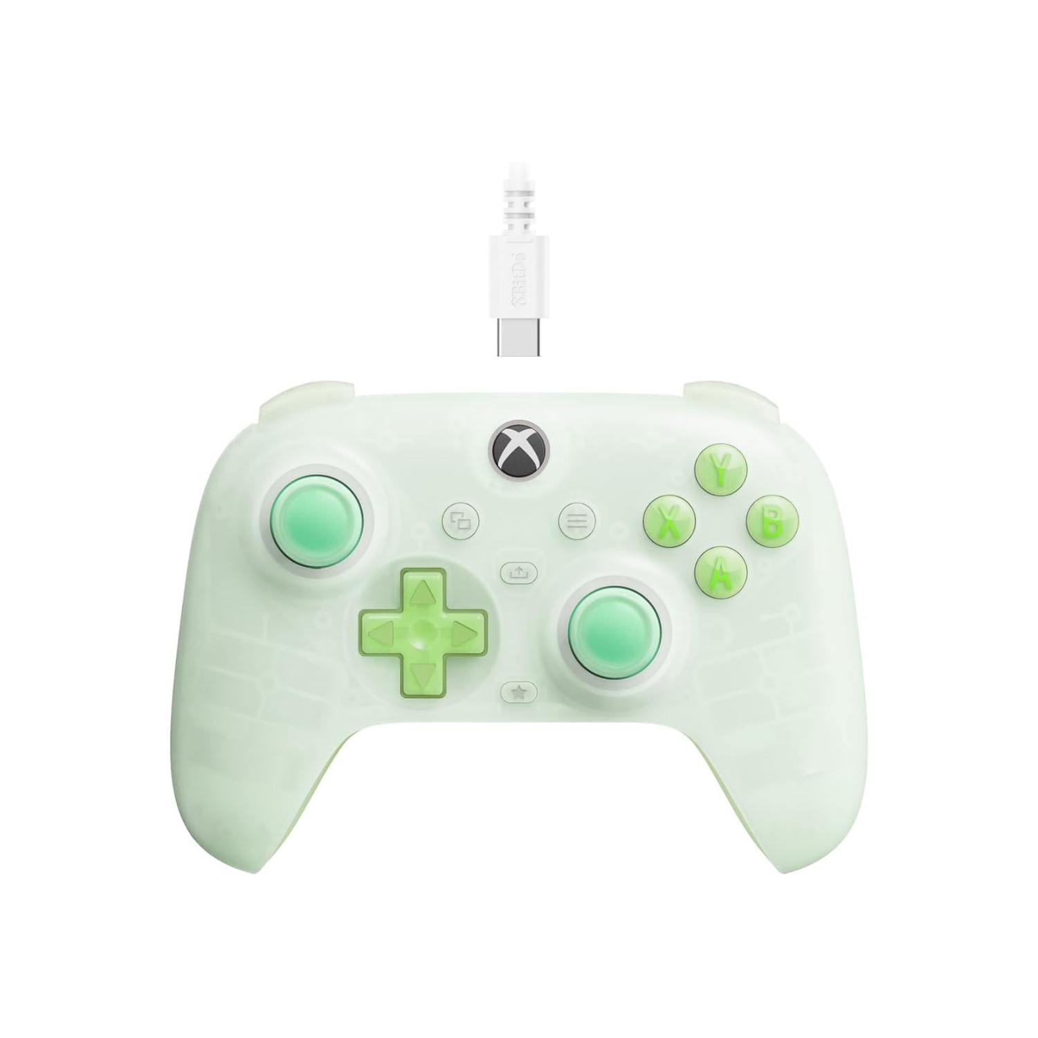 8Bitdo Ultimate Mini Wired Controller with RGB Lighting Fire Ring, Hall Effect Joysticks and Triggers, for Xbox Series X|S, Xbox One, Windows 10/11 -