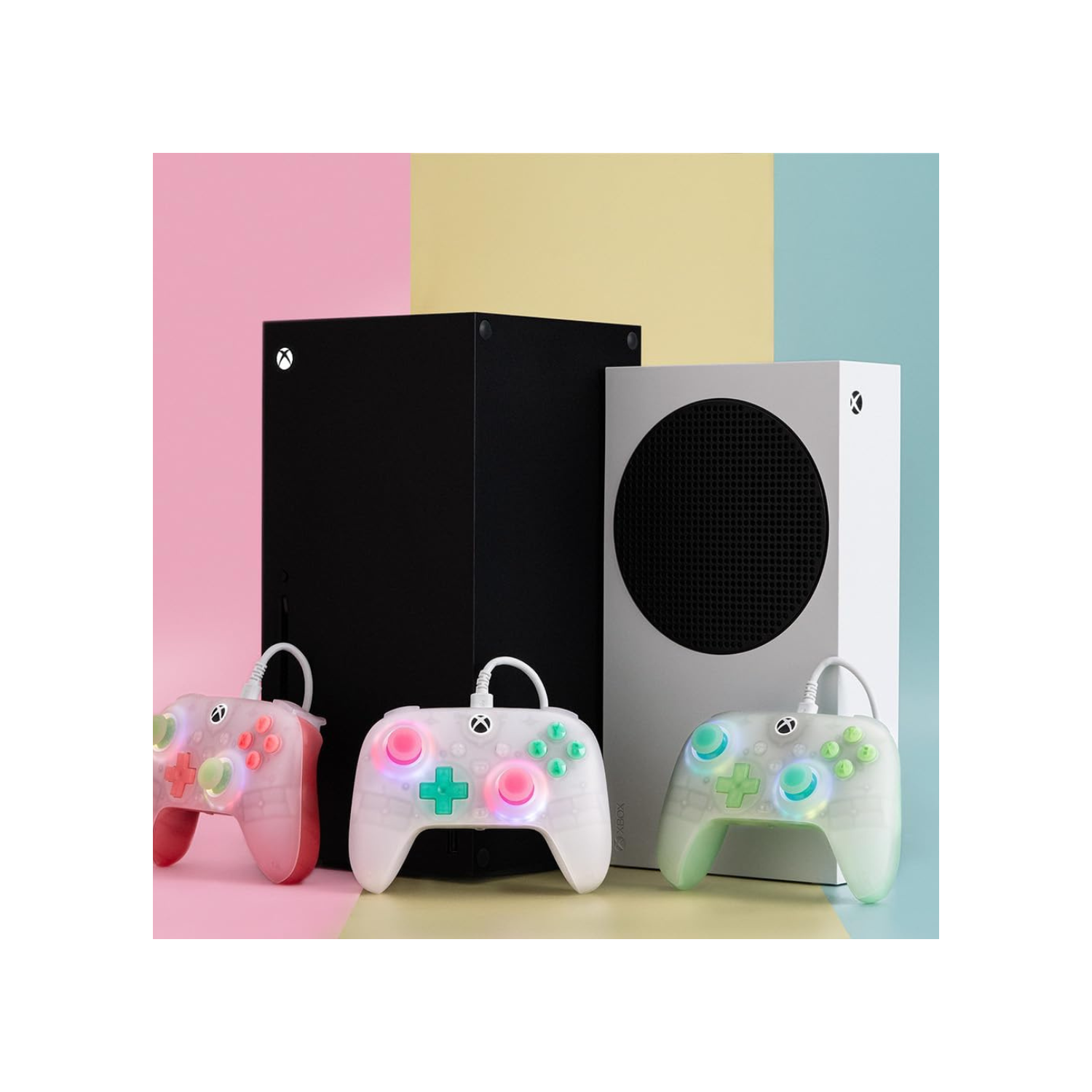 8Bitdo Ultimate Mini Wired Controller with RGB Lighting Fire Ring, Hall Effect Joysticks and Triggers, for Xbox Series X|S, Xbox One, Windows 10/11 -