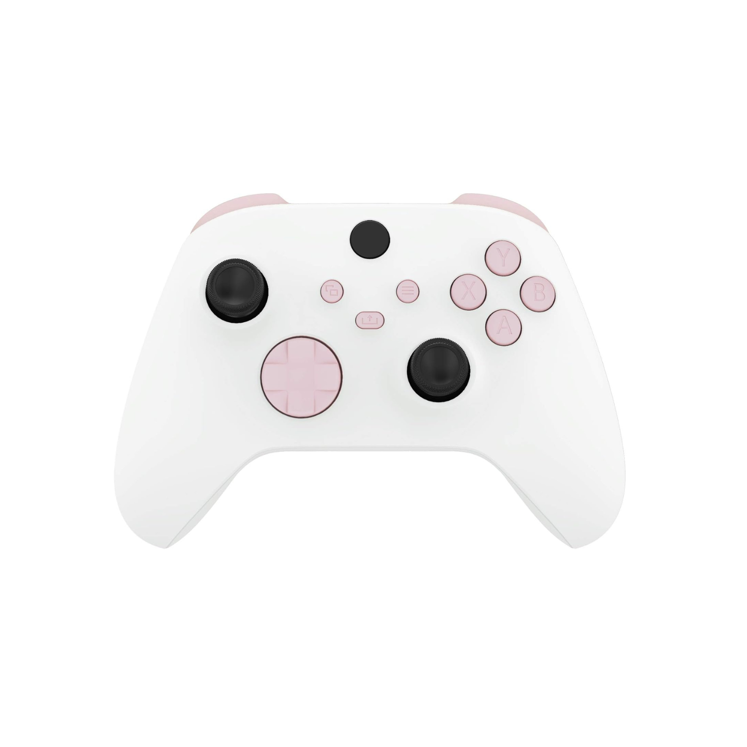 eXtremeRate Replacement Buttons for Xbox Series X & S Controller, Cherry Blossoms Pink Custom Repair Kit Bumpers Trigers Dpad ABXY Start Back Sync
