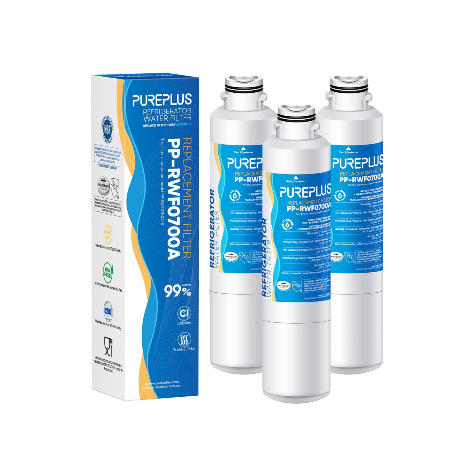 DA29-00020B Refrigerator Water Filter Replacement for Samsung RF28HMEDBSR, RF263BEAESR, HDX FMS-2, HAF-CIN/EXP, RF4287HARS, RF28HFEDBSR, DA29-00020A,