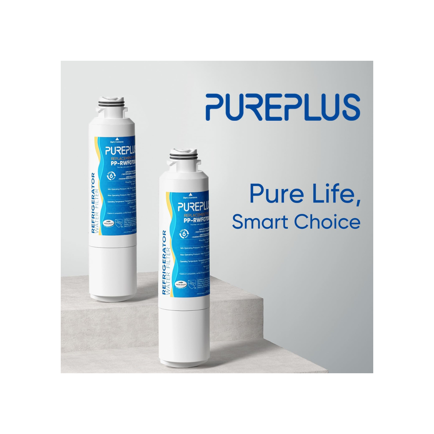 DA29-00020B Refrigerator Water Filter Replacement for Samsung RF28HMEDBSR, RF263BEAESR, HDX FMS-2, HAF-CIN/EXP, RF4287HARS, RF28HFEDBSR, DA29-00020A,